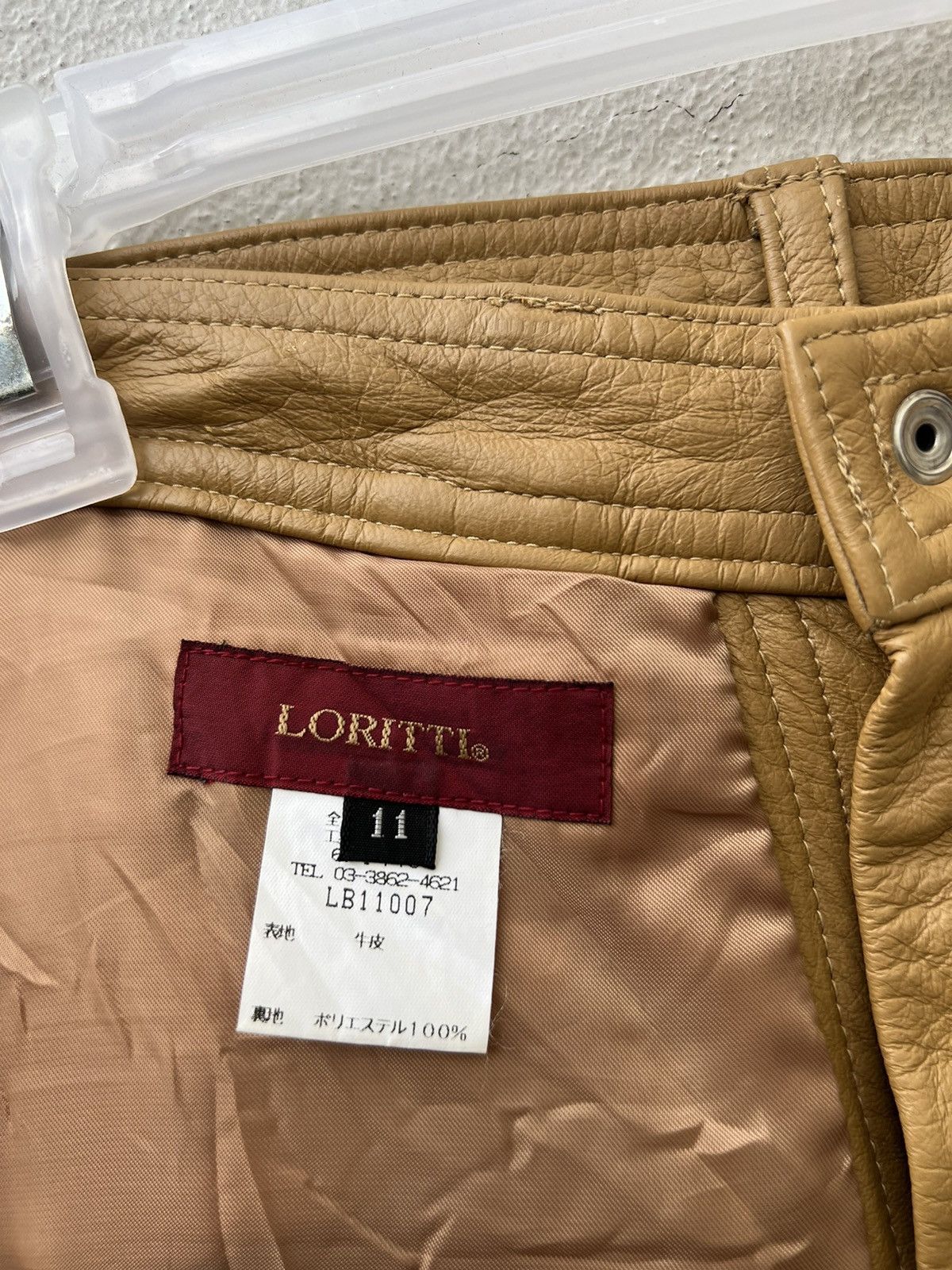 Leather Vintage Loritti Japan Cowhide Leather Pant Size US 29 - 21 Thumbnail
