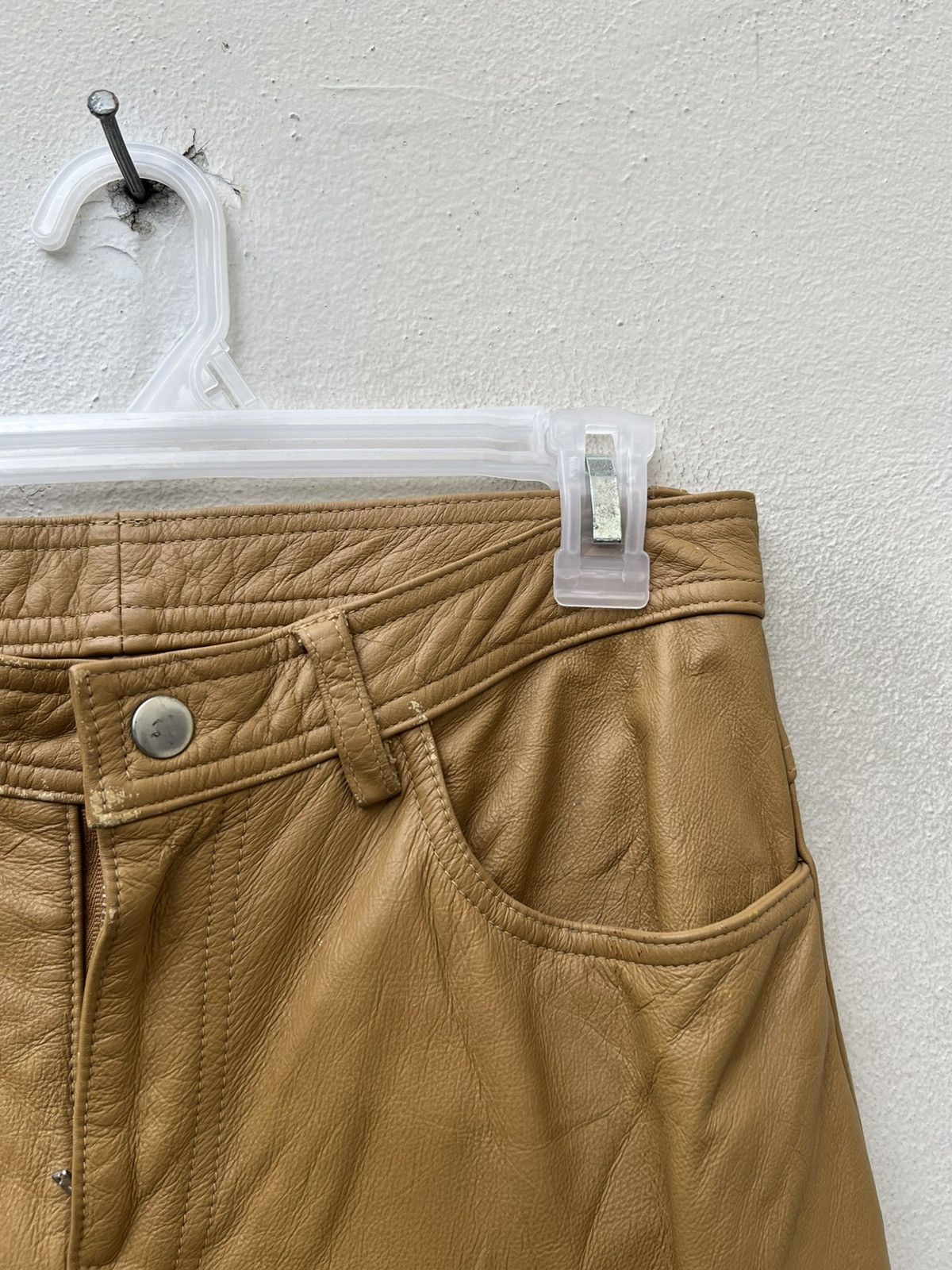 Leather Vintage Loritti Japan Cowhide Leather Pant Size US 29 - 9 Thumbnail