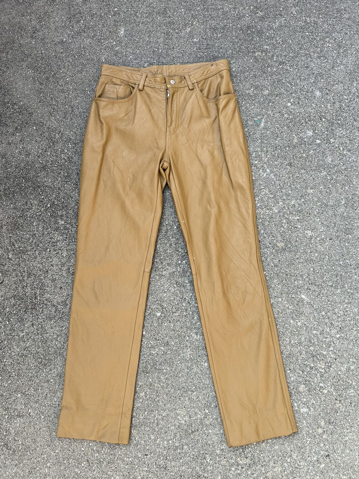 Leather Vintage Loritti Japan Cowhide Leather Pant Size US 29 - 1 Thumbnail