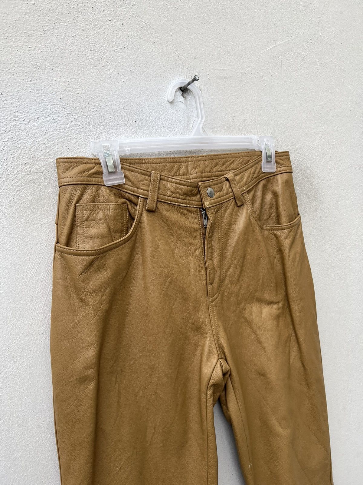 Leather Vintage Loritti Japan Cowhide Leather Pant Size US 29 - 4 Thumbnail