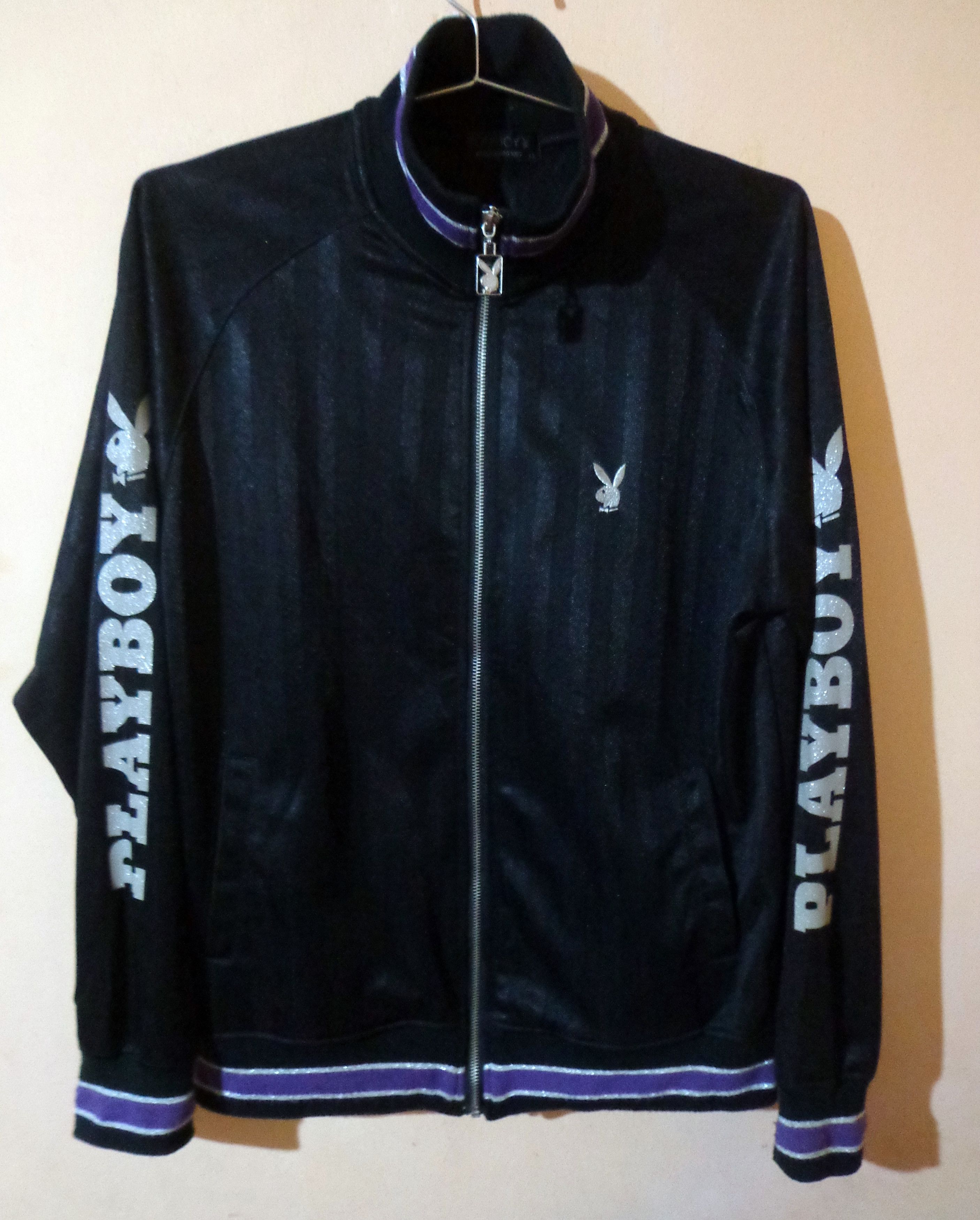 Playboy vintage playboy tracktop big logo spell out Size US XL / EU 56 / 4 - 1 Thumbnail