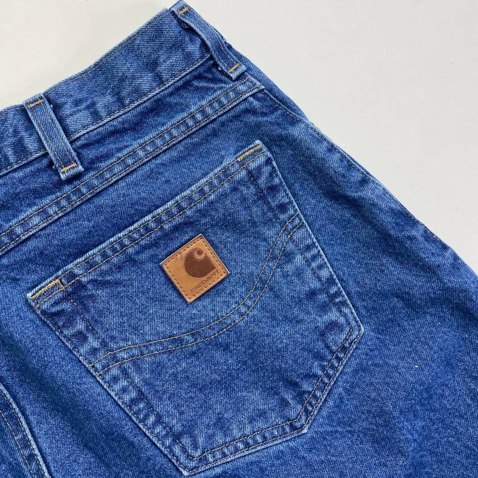 Carhartt Carhartt Essential Navy Blue Streetwear Denim Size US 32 / EU 48 - 3 Thumbnail