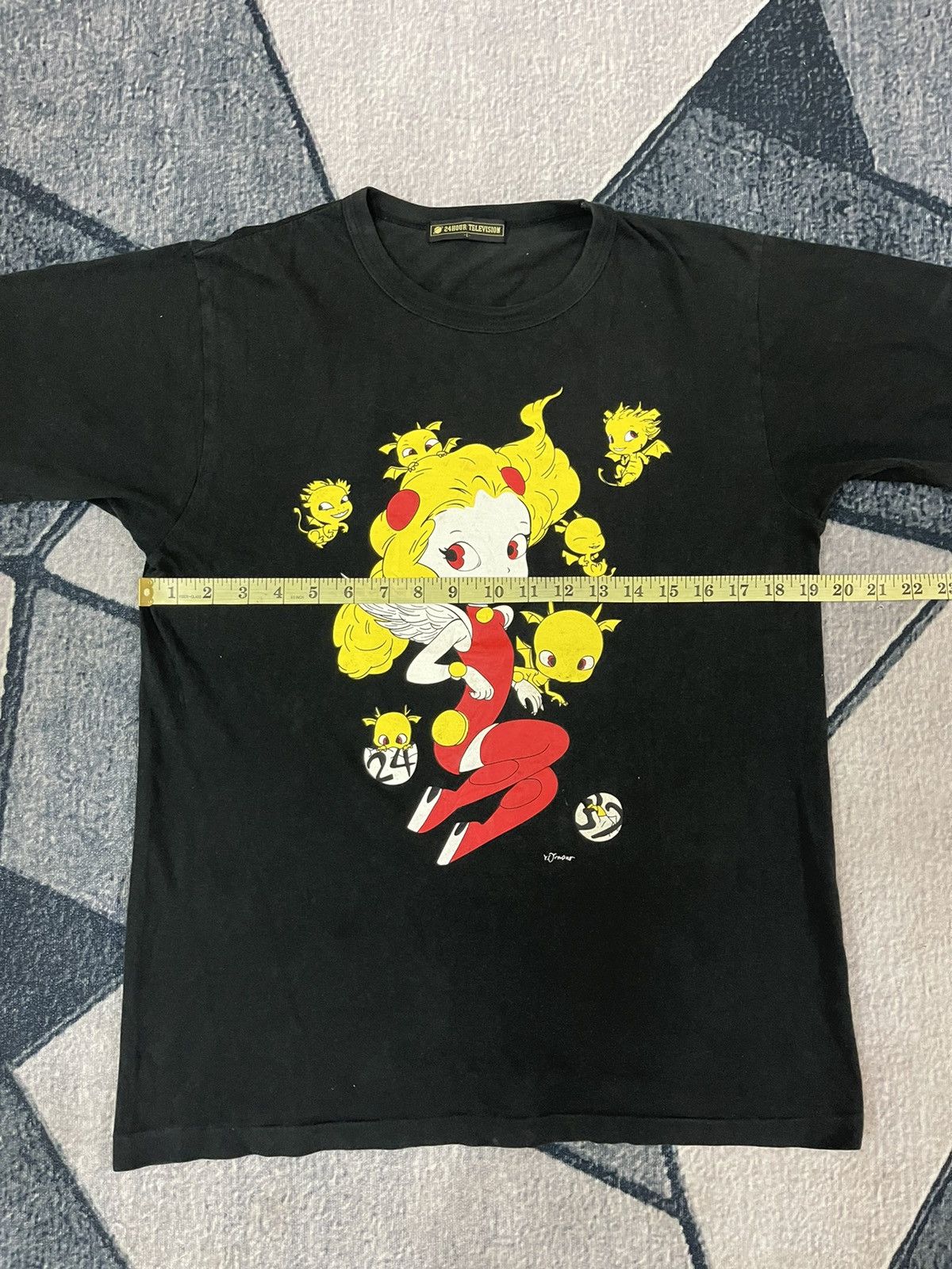 Japanese Brand Vintage 24 Hour Television Takashi Murakami Devil Girl Rare Size US L / EU 52-54 / 3 - 3 Thumbnail