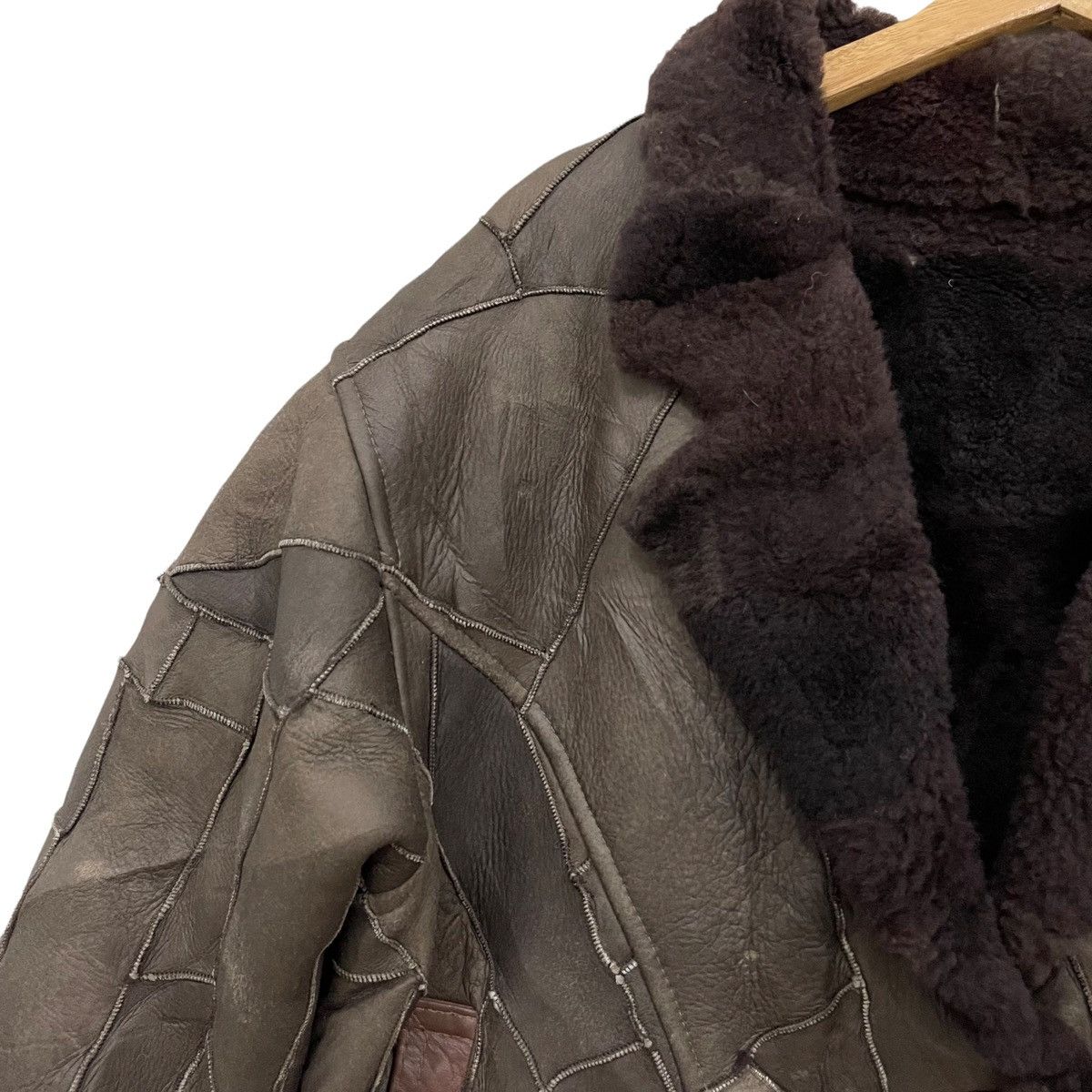 Vintage Great Seal Of The State Of Oklahoma Mink Fur Leather Jacket Size US L / EU 52-54 / 3 - 11 Thumbnail