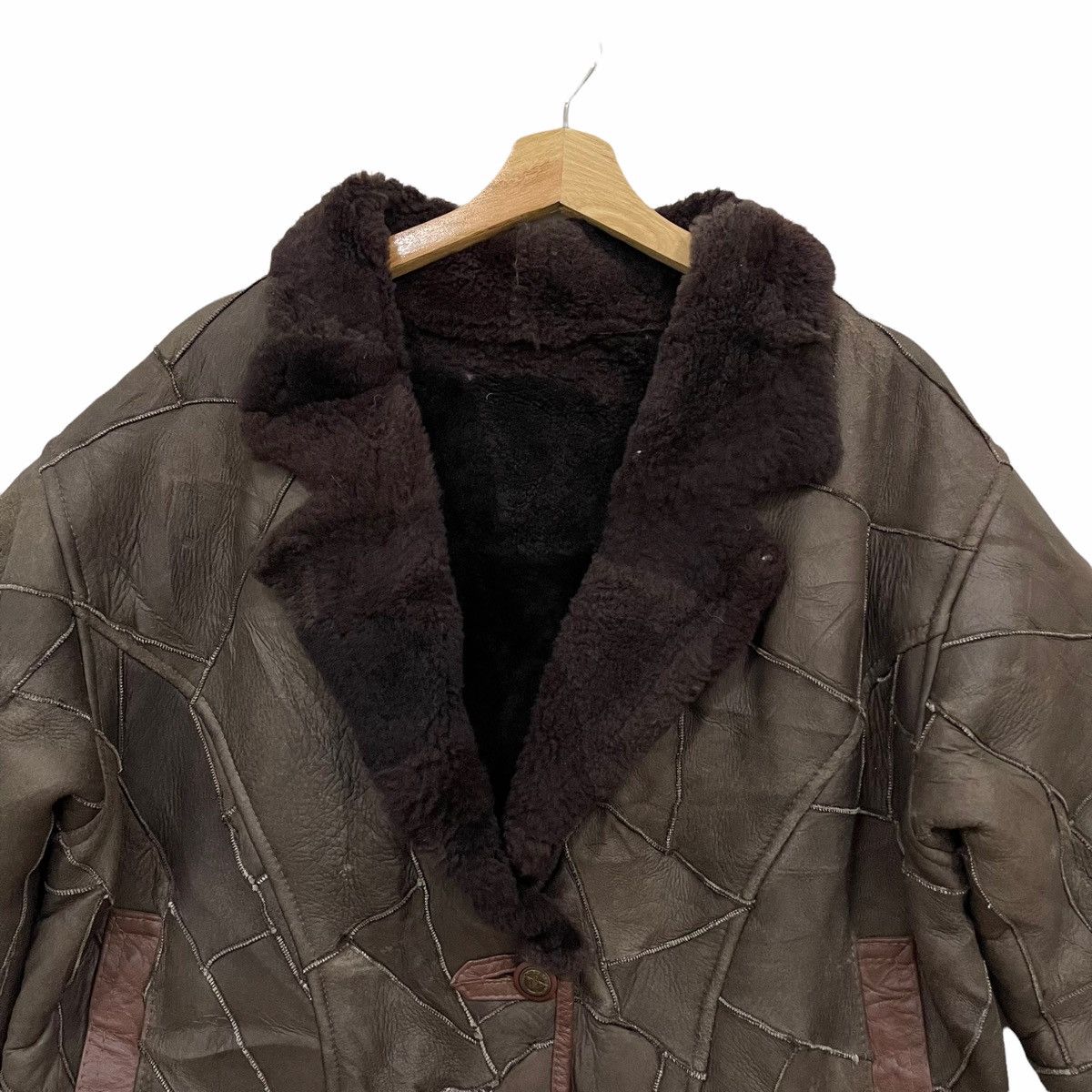 Vintage Great Seal Of The State Of Oklahoma Mink Fur Leather Jacket Size US L / EU 52-54 / 3 - 6 Thumbnail
