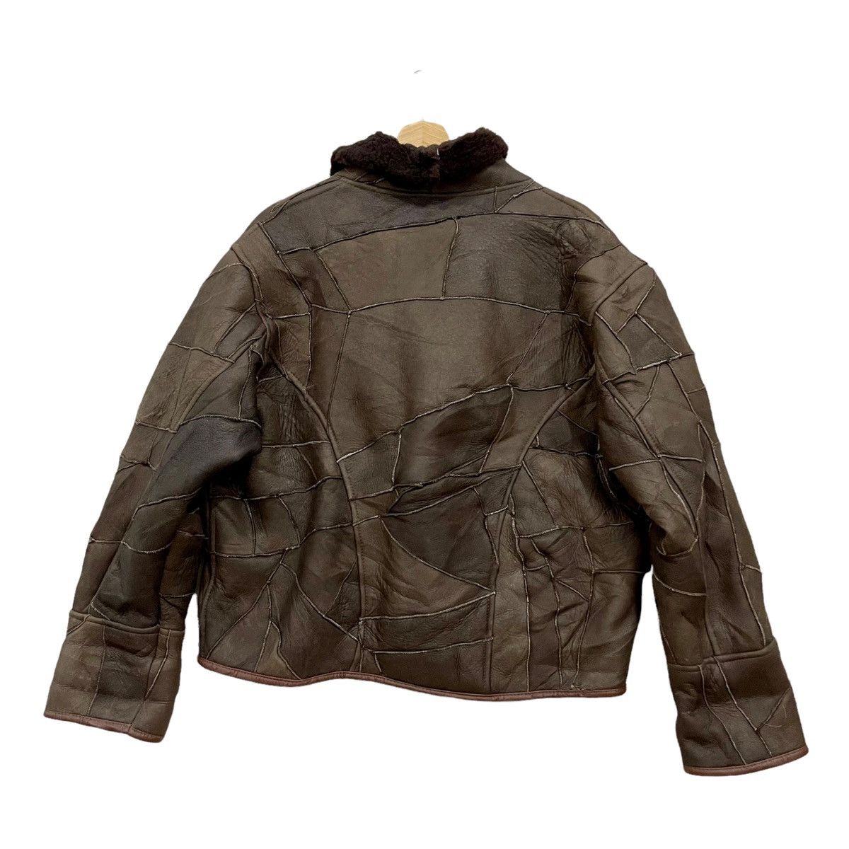 Vintage Great Seal Of The State Of Oklahoma Mink Fur Leather Jacket Size US L / EU 52-54 / 3 - 12 Thumbnail