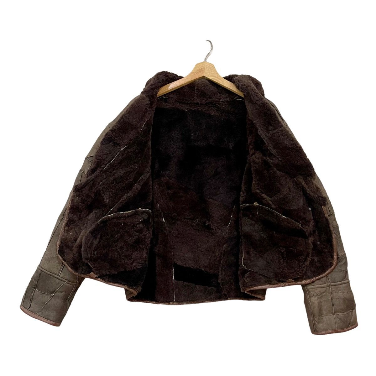 Vintage Great Seal Of The State Of Oklahoma Mink Fur Leather Jacket Size US L / EU 52-54 / 3 - 5 Thumbnail