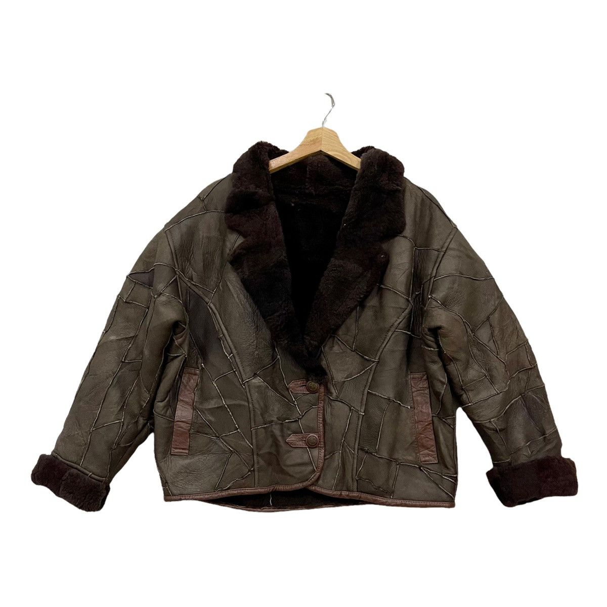 Great Seal Of The State Of Oklahoma Mink Fur Leather Jacket
