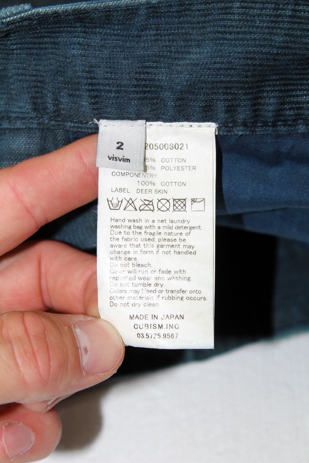 Visvim Kano Corduroy Fluxus 03 Pants Size US 35 - 3 Thumbnail