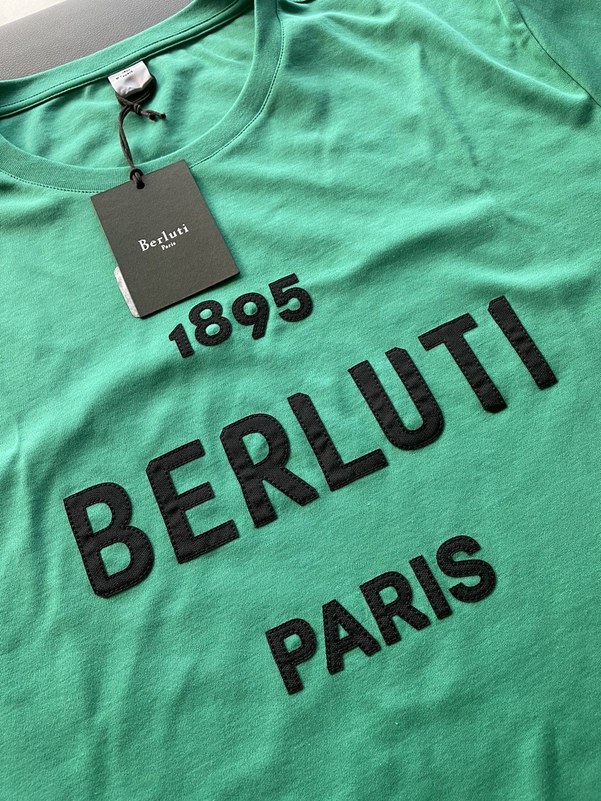 Berluti Rare LimitedEdition Runway Classic Berluti Logo Tee T-shirt Size US L / EU 52-54 / 3 - 10 Thumbnail