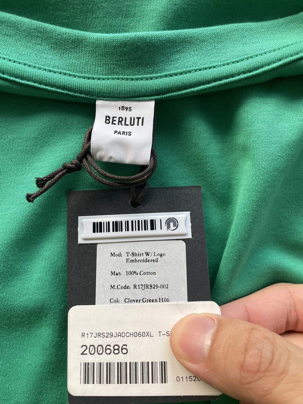 Berluti Rare LimitedEdition Runway Classic Berluti Logo Tee T-shirt Size US L / EU 52-54 / 3 - 6 Thumbnail