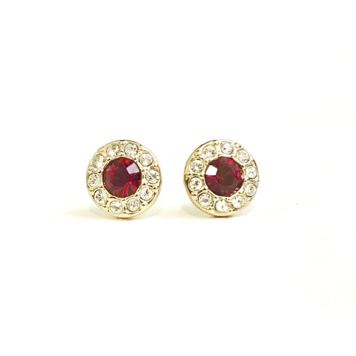 RARE GIVENCHY RED GOLD EARRINGS