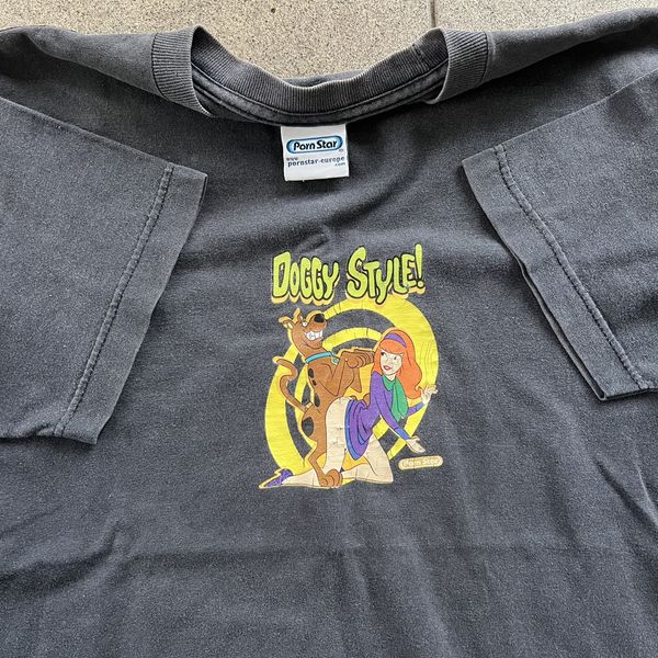 Vintage RARE 90s pornstar skateboards scooby doo shirt | Grailed