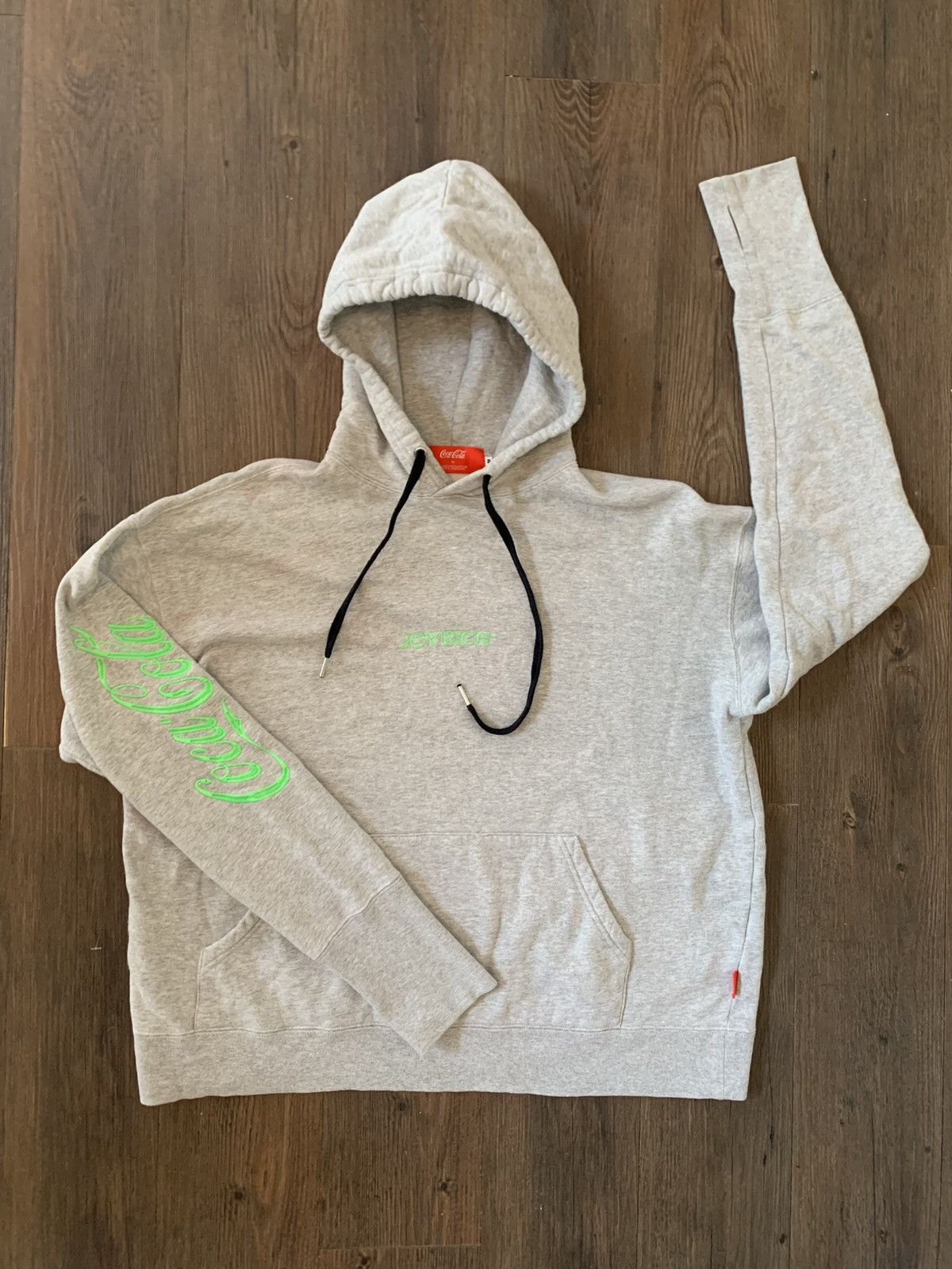 Coca Cola × Joyrich JOYRICH x Coca-Cola Heathered Gray Hoodie w/ thumb hole Size US M / EU 48-50 / 2 - 1 Thumbnail