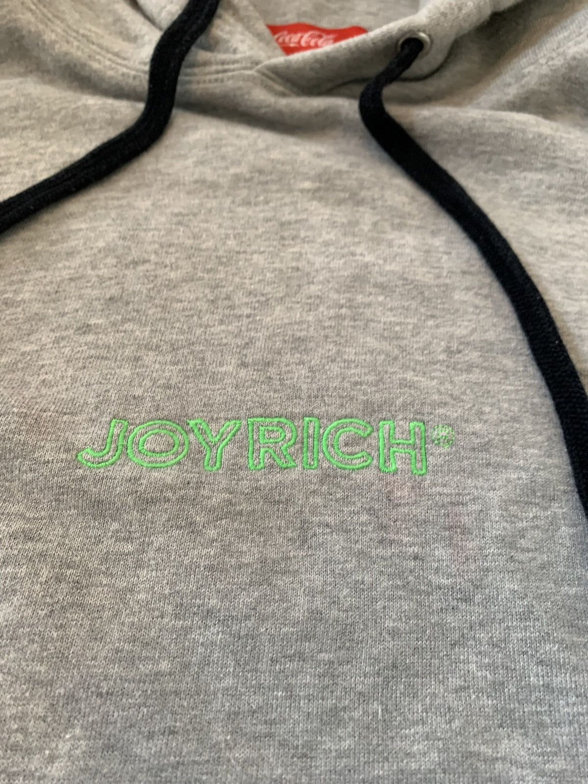 Coca Cola × Joyrich JOYRICH x Coca-Cola Heathered Gray Hoodie w/ thumb hole Size US M / EU 48-50 / 2 - 3 Thumbnail