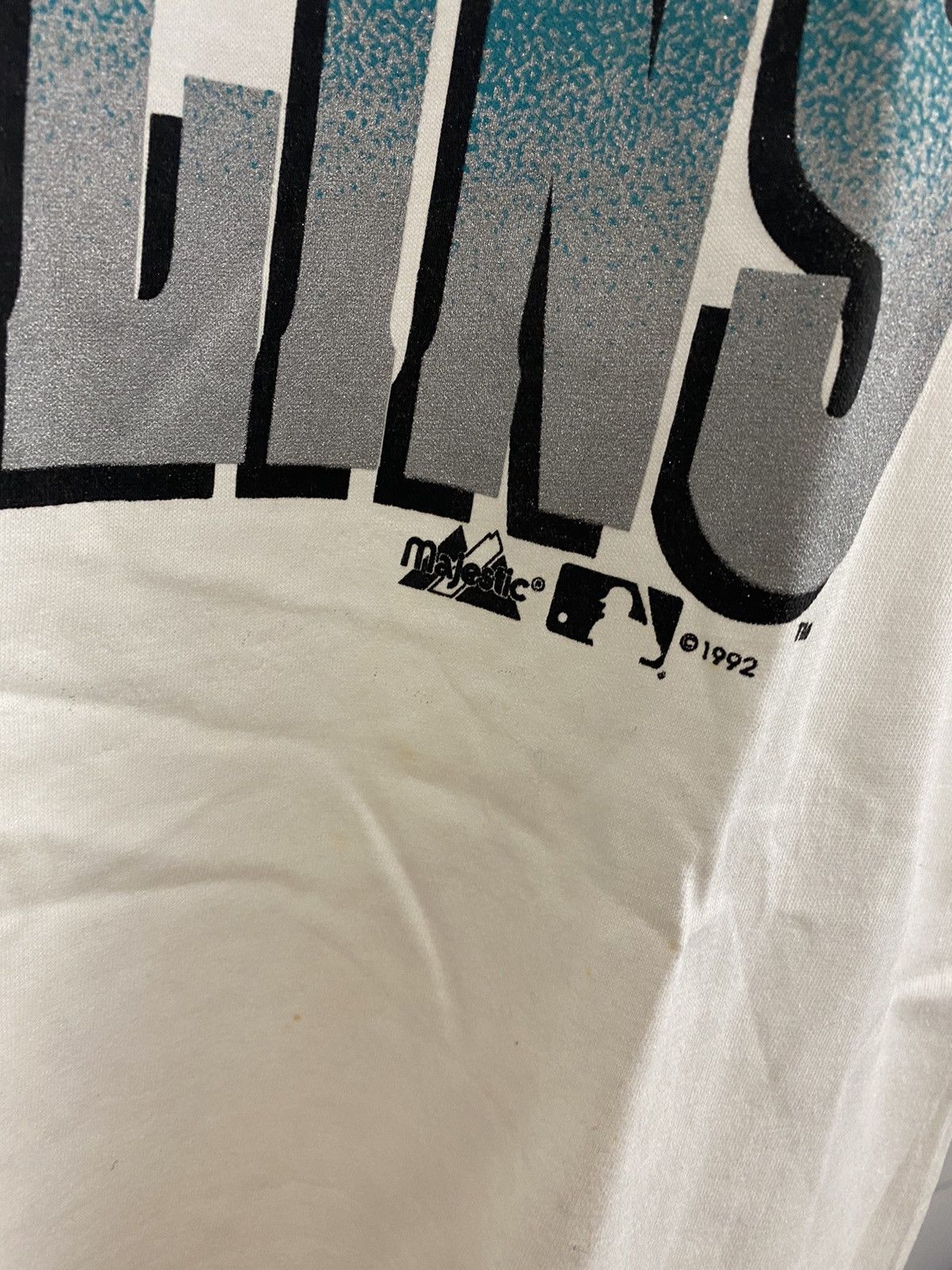 NWT VTG Florida Marlins MLB Baseball Big Graphic Print Singl