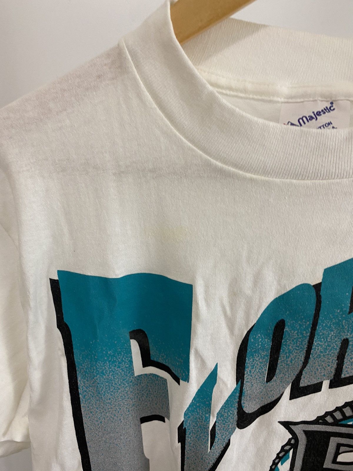 NWT VTG Florida Marlins MLB Baseball Big Graphic Print Singl