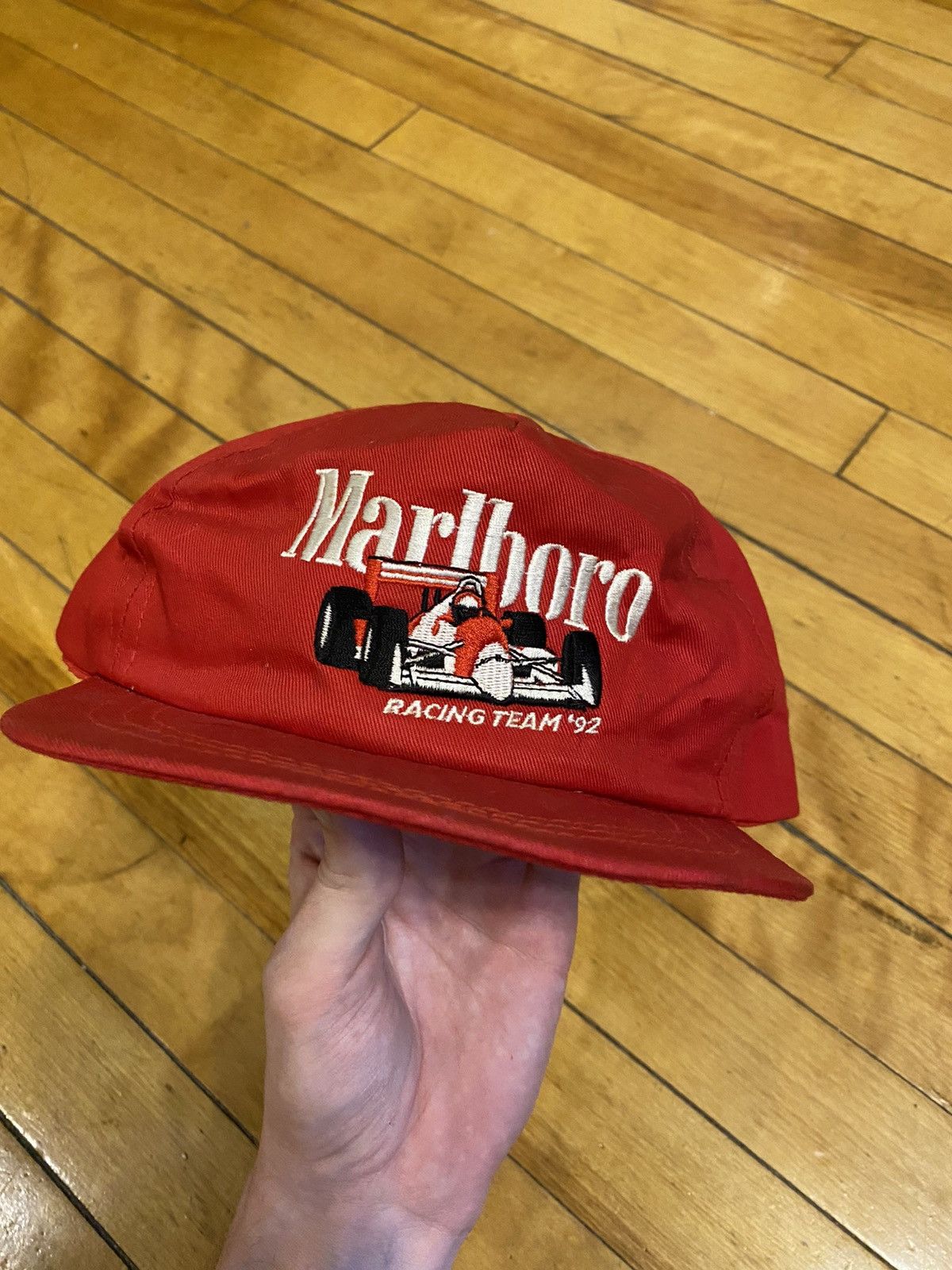 3 Vintage Marlboro shops Snap Back Hat Caps 1992 Racing Team, Cowboy Western, Country