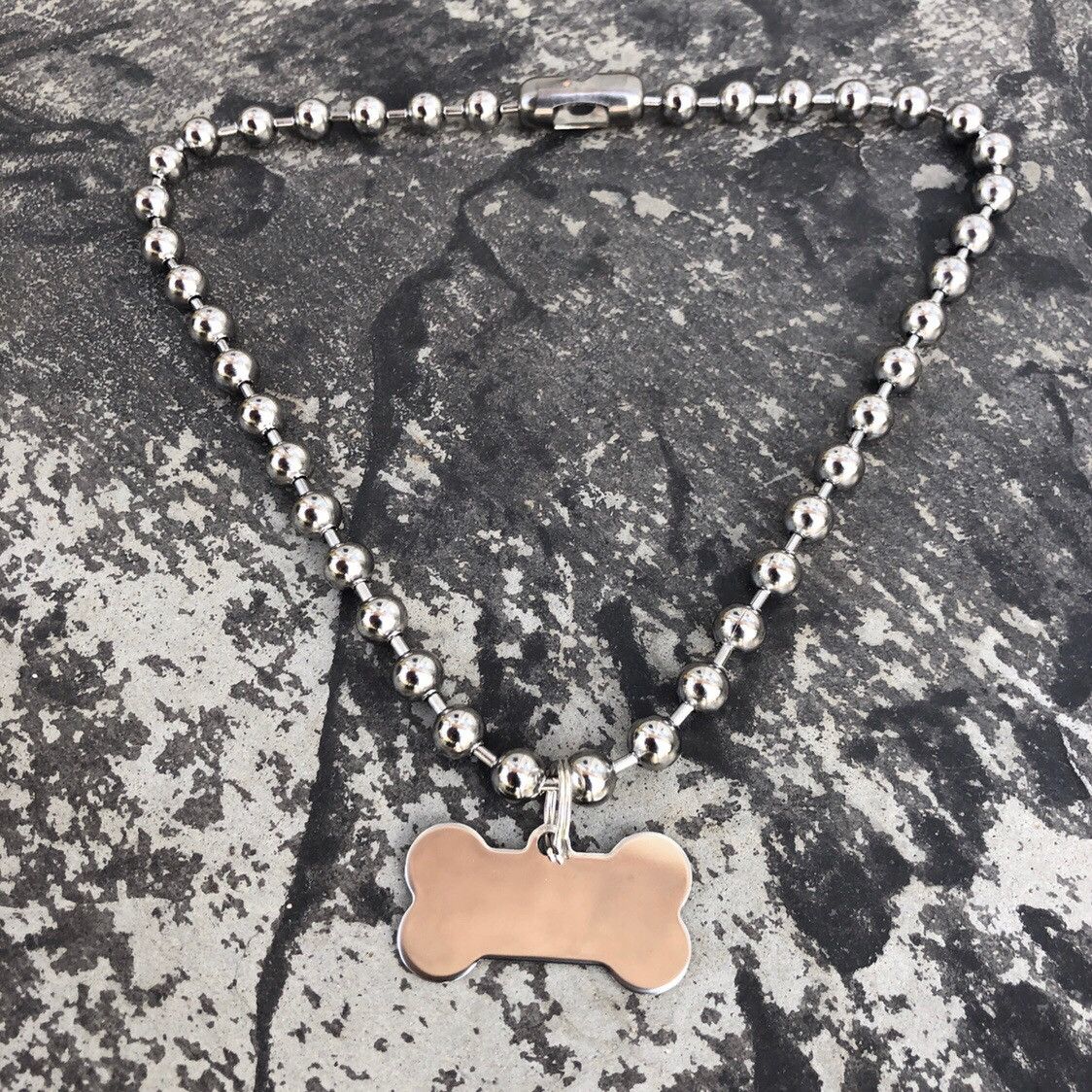 Grunt Style × Jewelry Large Dog Bone Tag Necklace Size ONE SIZE - 3 Thumbnail