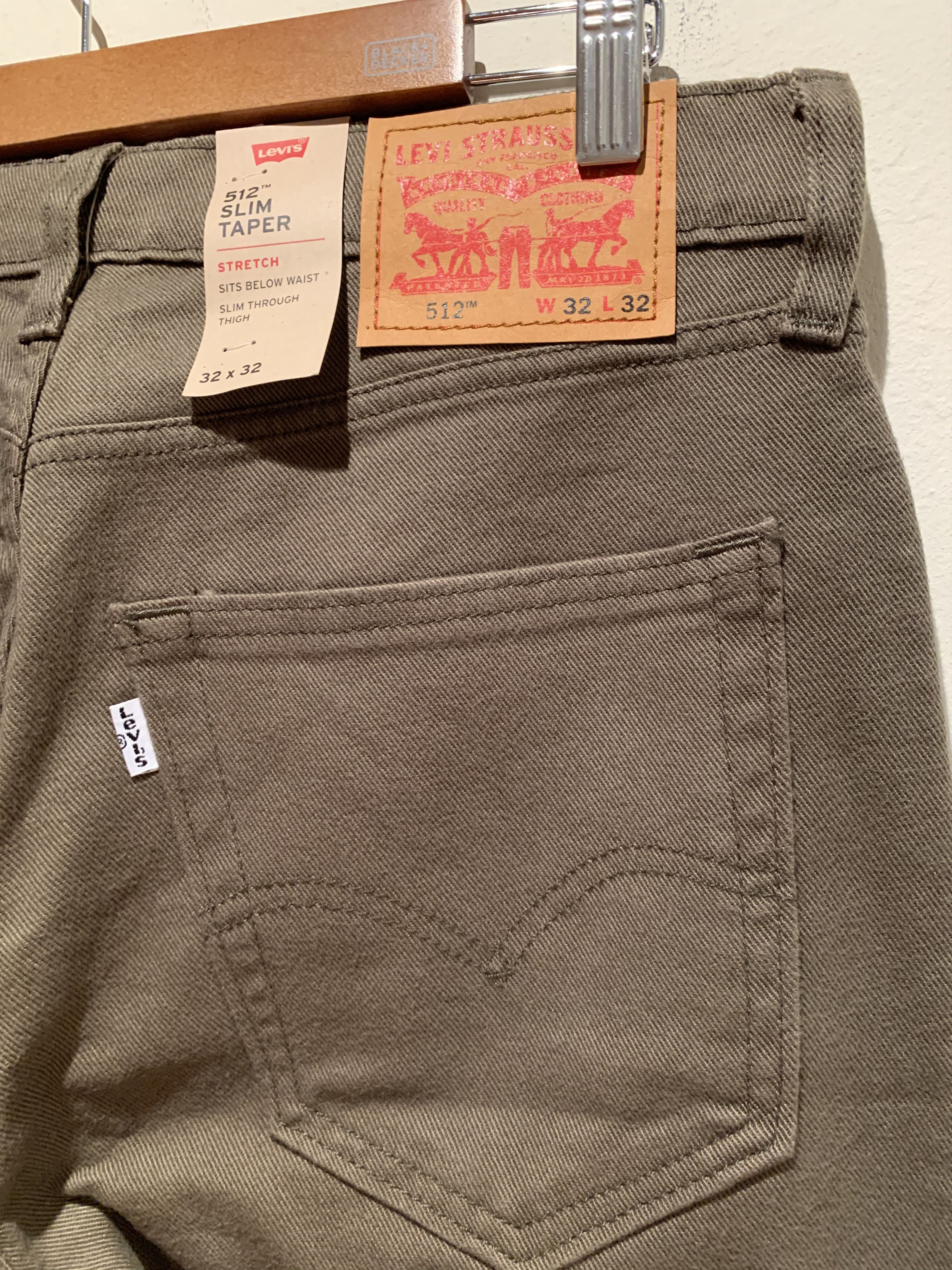 Designer × Levi's × Levi's Vintage Clothing *RARE* New Levi’s 512 Slim Taper White Tab Denim Jeans Size US 32 / EU 48 - 6 Thumbnail