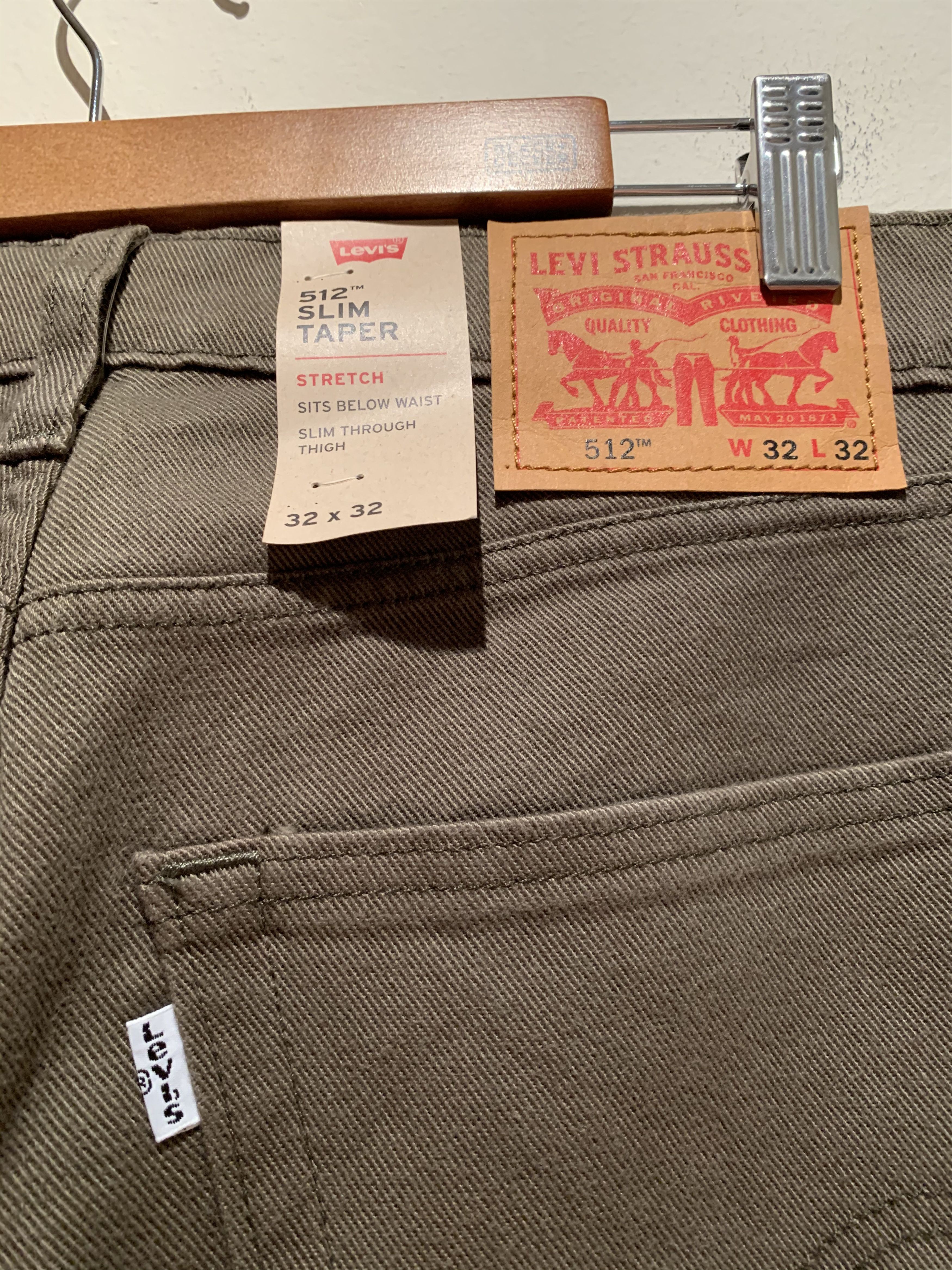 Designer × Levi's × Levi's Vintage Clothing *RARE* New Levi’s 512 Slim Taper White Tab Denim Jeans Size US 32 / EU 48 - 5 Thumbnail