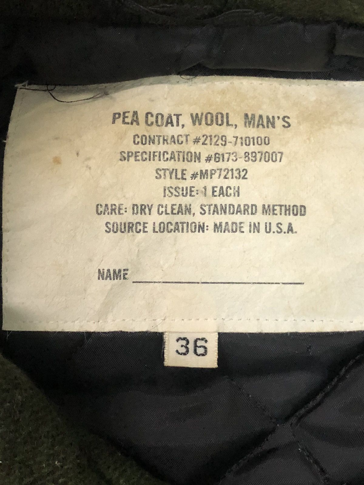Vintage Rare!!!Vintage 80’s Navy Pea Coat Wool Jacket Size US M / EU 48-50 / 2 - 4 Thumbnail
