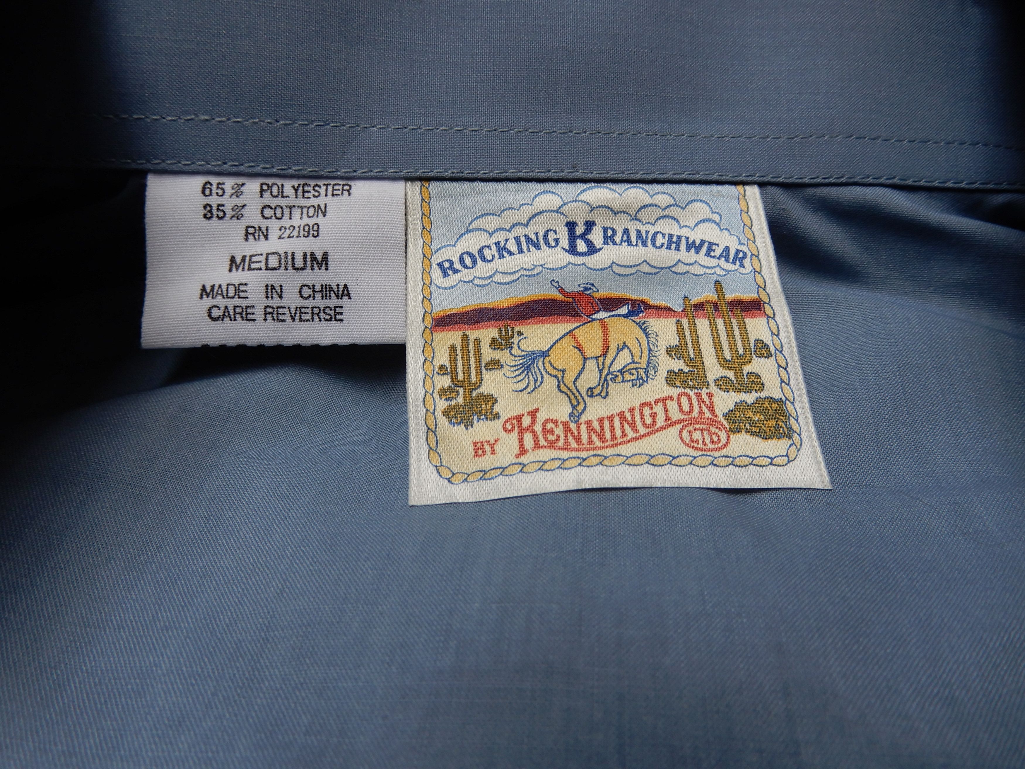 Vintage 1980s Kenningtion "Rocking Ranchwear" Thunderbird Buttonup Size US M / EU 48-50 / 2 - 6 Thumbnail
