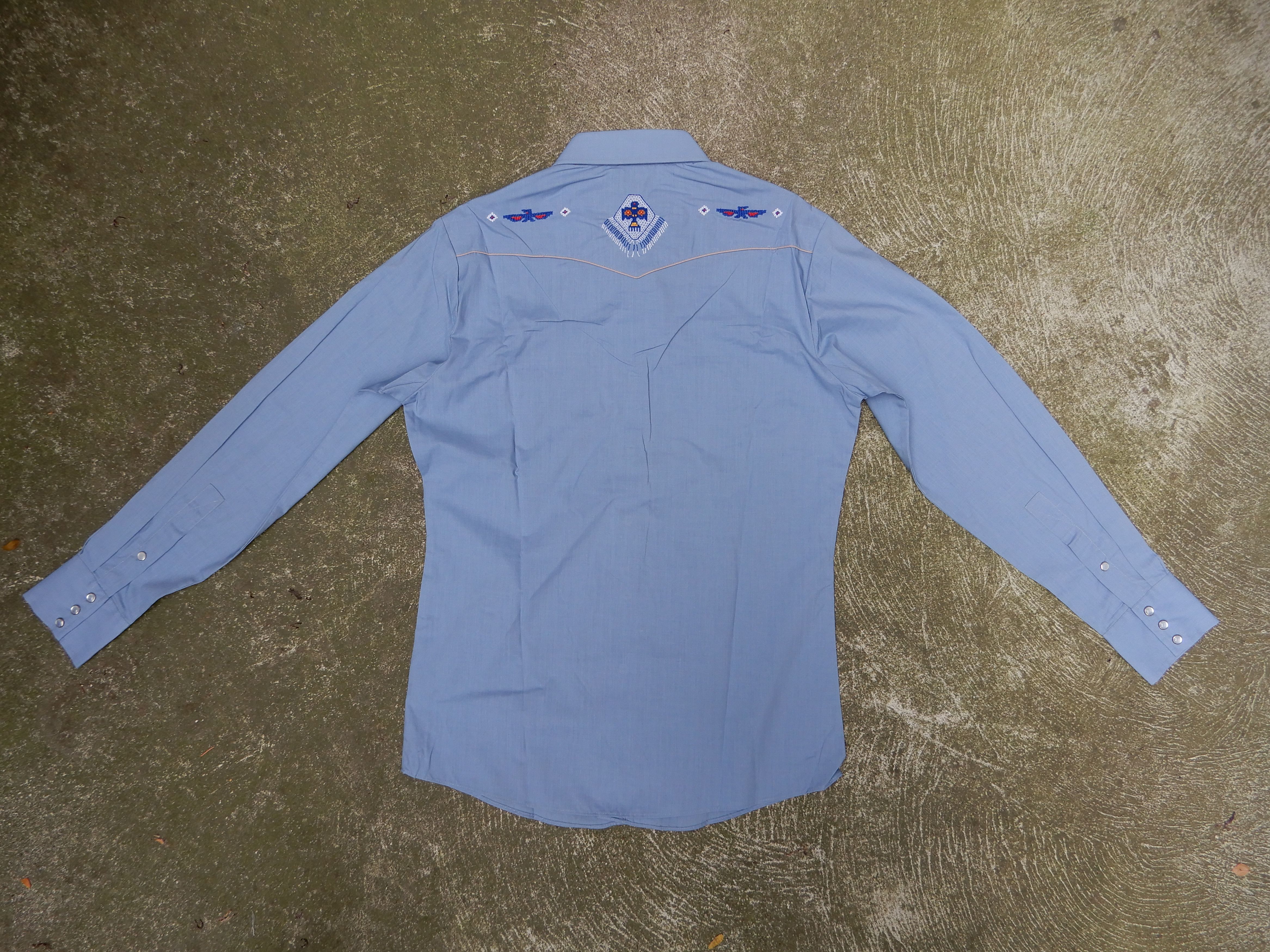 Vintage 1980s Kenningtion "Rocking Ranchwear" Thunderbird Buttonup Size US M / EU 48-50 / 2 - 4 Thumbnail