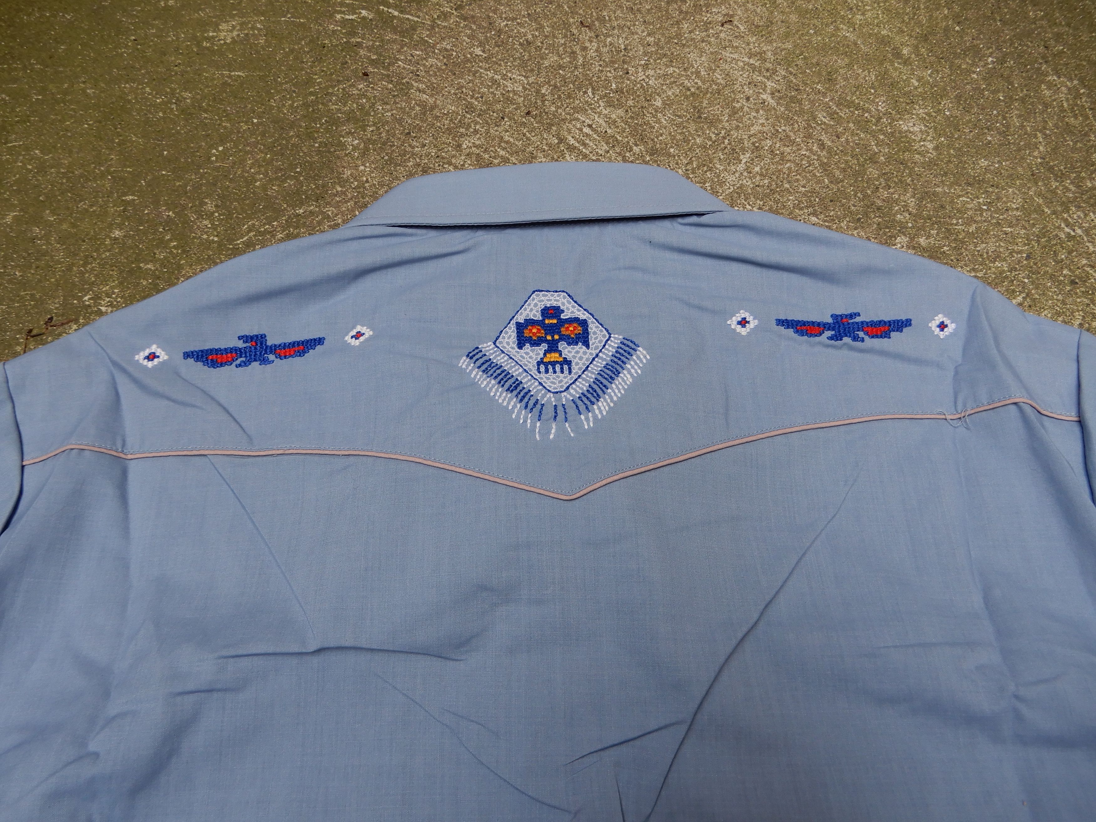 Vintage 1980s Kenningtion "Rocking Ranchwear" Thunderbird Buttonup Size US M / EU 48-50 / 2 - 5 Thumbnail