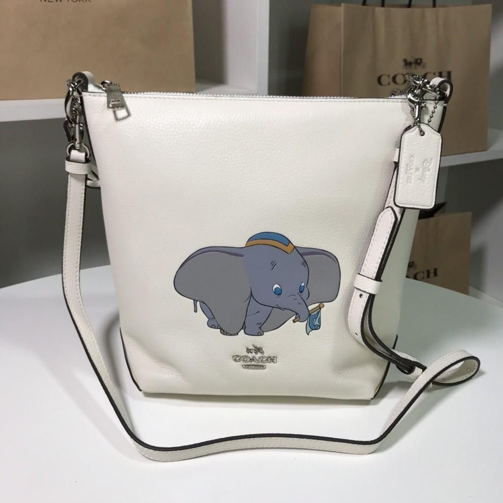 Disney X Coach Mini Abby Duffle With Dumbo Accessories