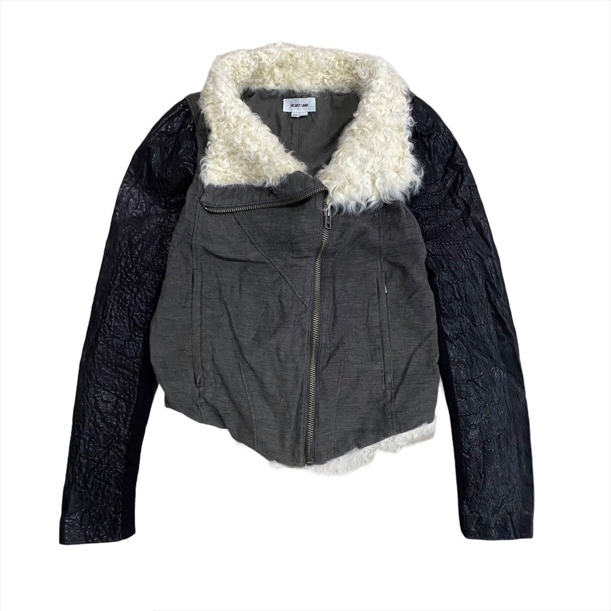 Helmut Lang Helmut Lang Motorcycle Shearling Jacket Size S / US 4 / IT 40 - 1 Thumbnail