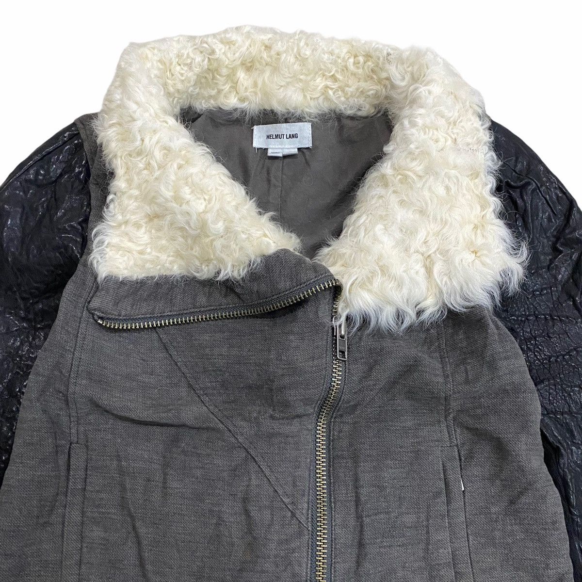 Helmut Lang Helmut Lang Motorcycle Shearling Jacket Size S / US 4 / IT 40 - 3 Thumbnail