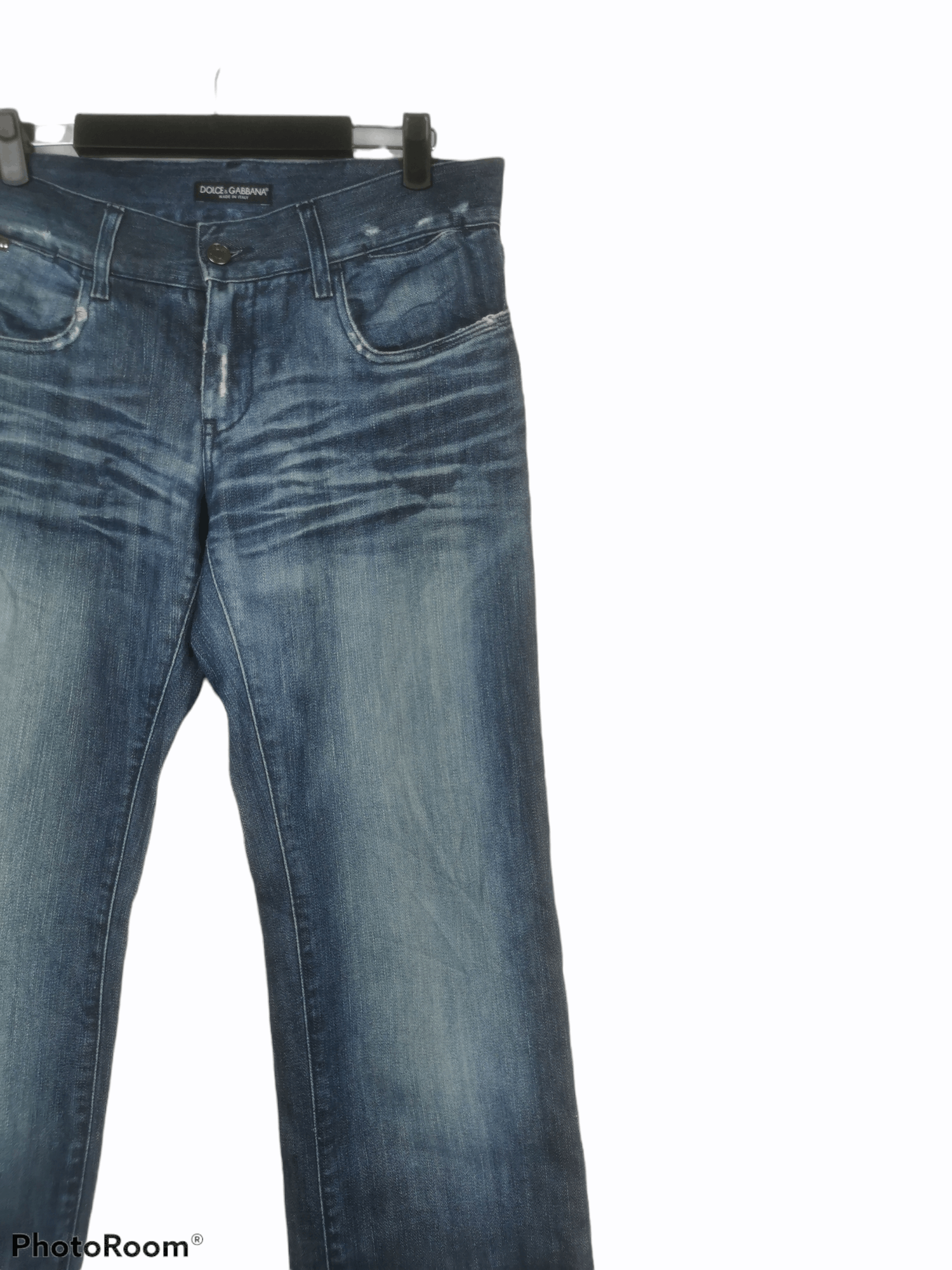 Designer × Dolce & Gabbana Dolce & Gabbana Distressed Denim Jean Size 33 Size US 33 - 3 Thumbnail