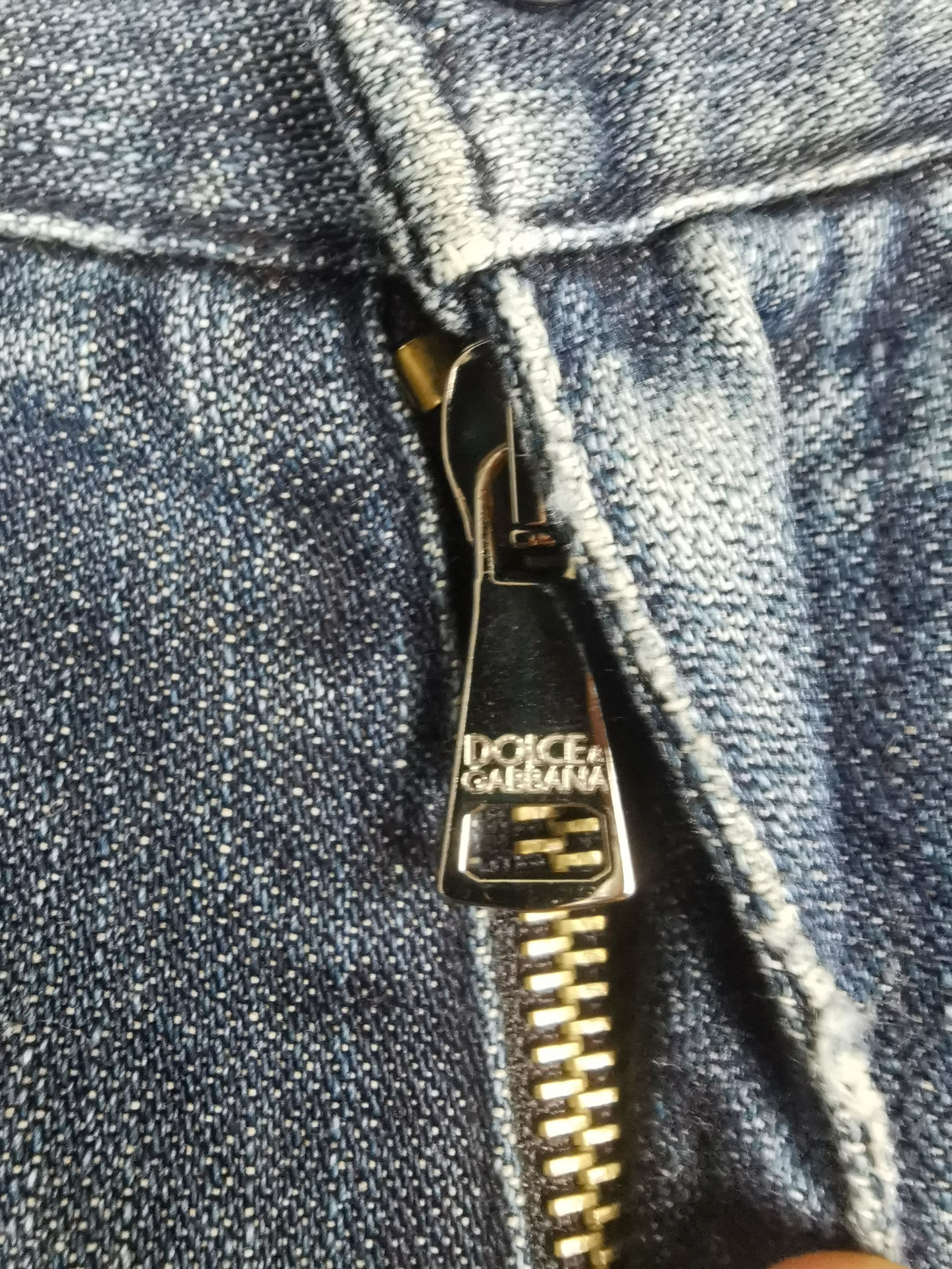 Designer × Dolce & Gabbana Dolce & Gabbana Distressed Denim Jean Size 33 Size US 33 - 7 Thumbnail