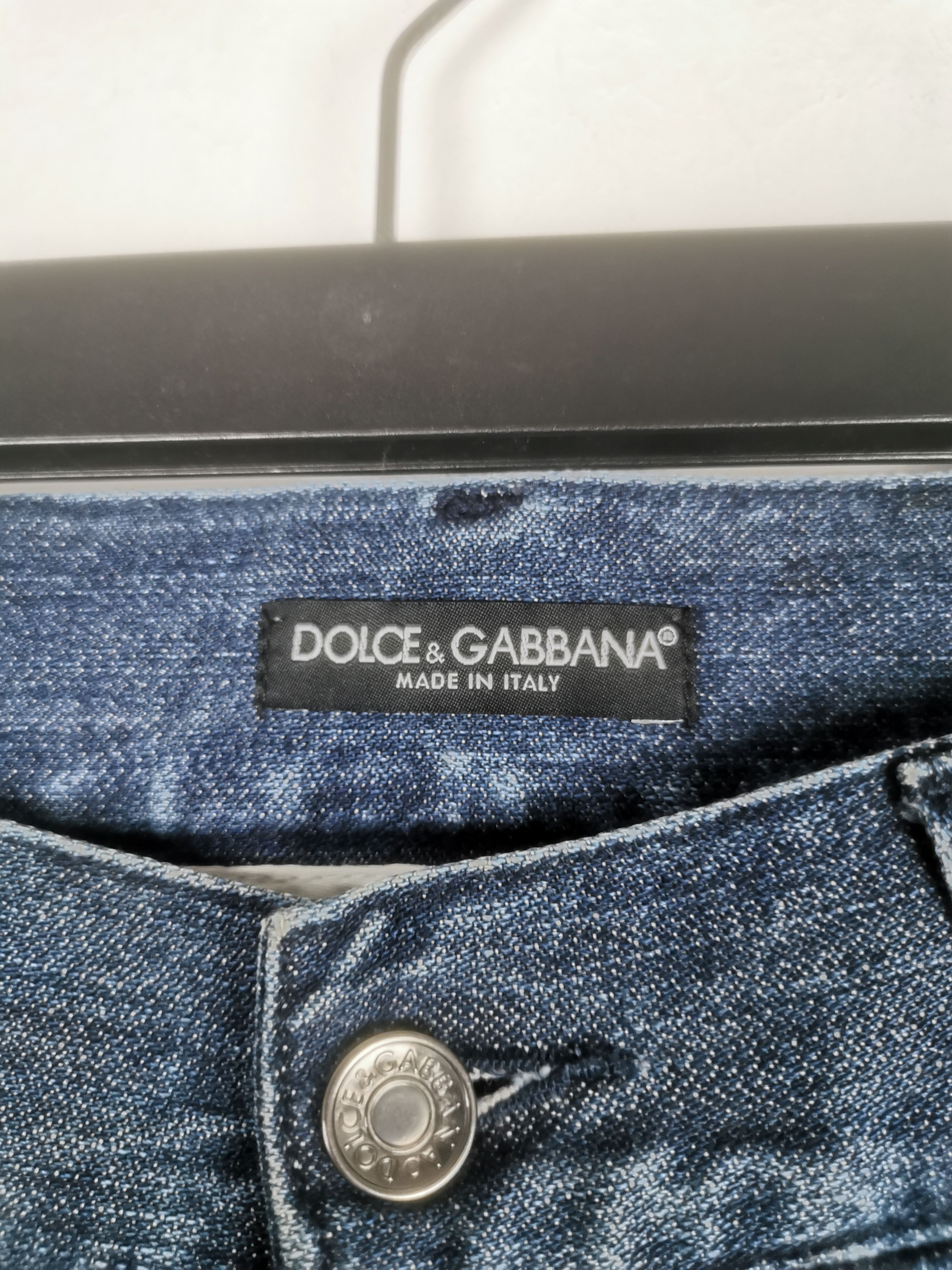 Designer × Dolce & Gabbana Dolce & Gabbana Distressed Denim Jean Size 33 Size US 33 - 17 Thumbnail