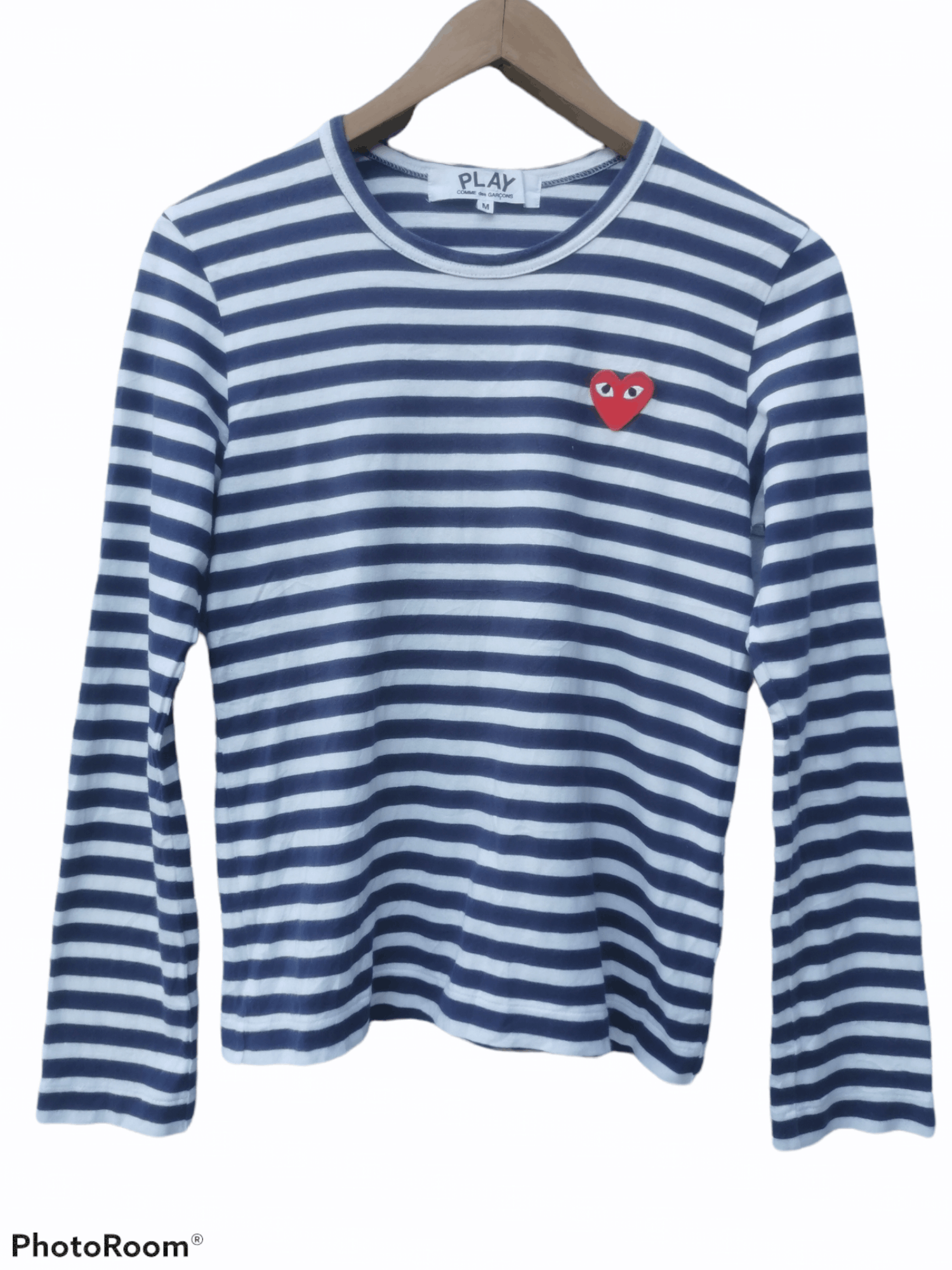 Comme Des Garcons Play Longsleeve Stripe Tee