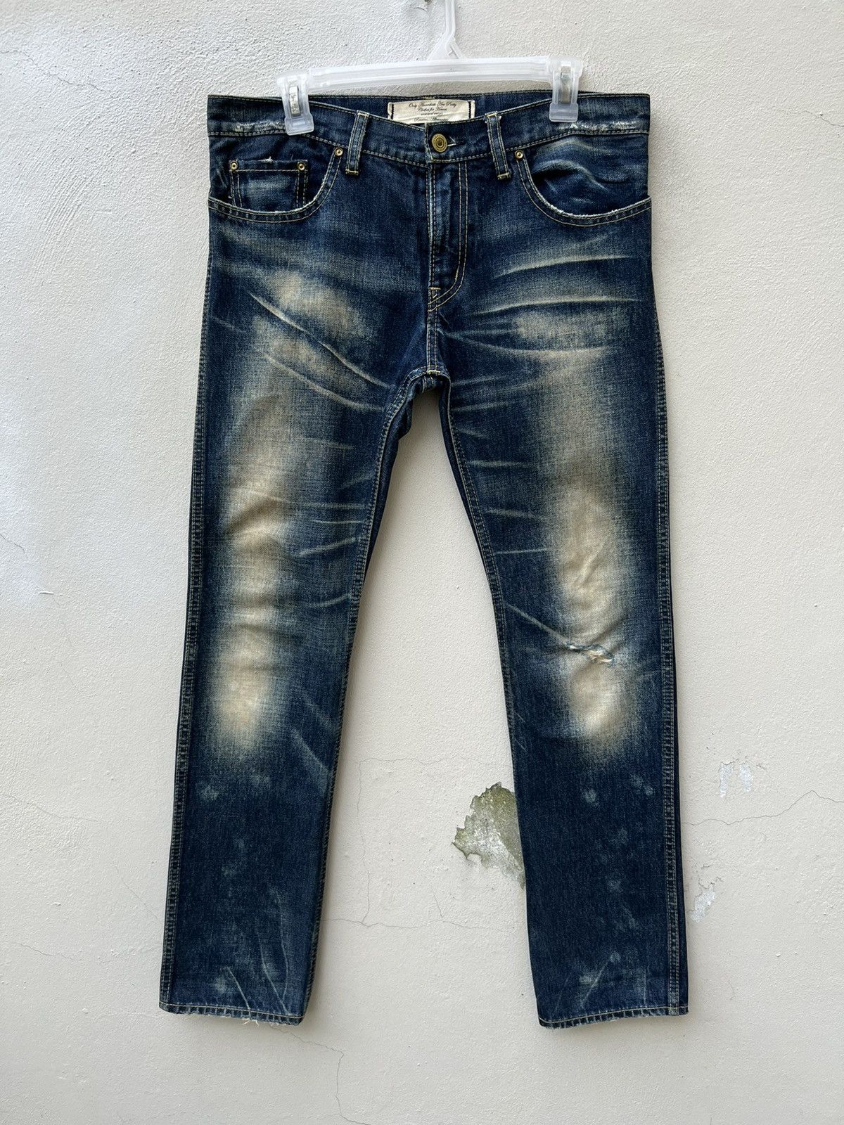 Vintage RNA "Only Anarchists Are Pretty Clothes For Heroes” Denim Size US 31 - 6 Thumbnail