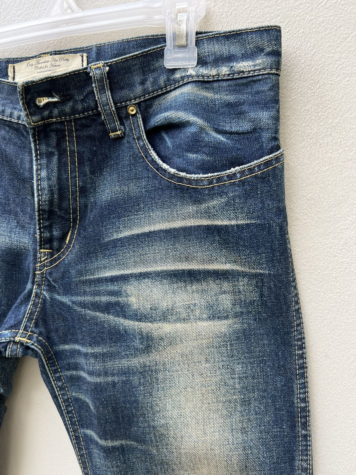 Vintage RNA "Only Anarchists Are Pretty Clothes For Heroes” Denim Size US 31 - 12 Thumbnail