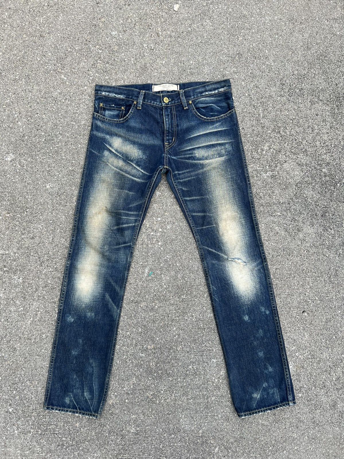 Vintage RNA "Only Anarchists Are Pretty Clothes For Heroes” Denim Size US 31 - 1 Thumbnail