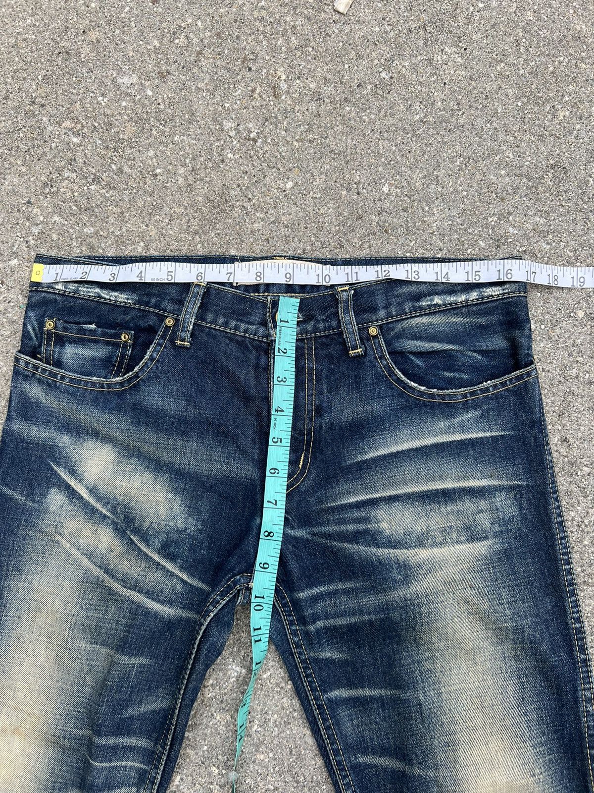 Vintage RNA "Only Anarchists Are Pretty Clothes For Heroes” Denim Size US 31 - 2 Thumbnail