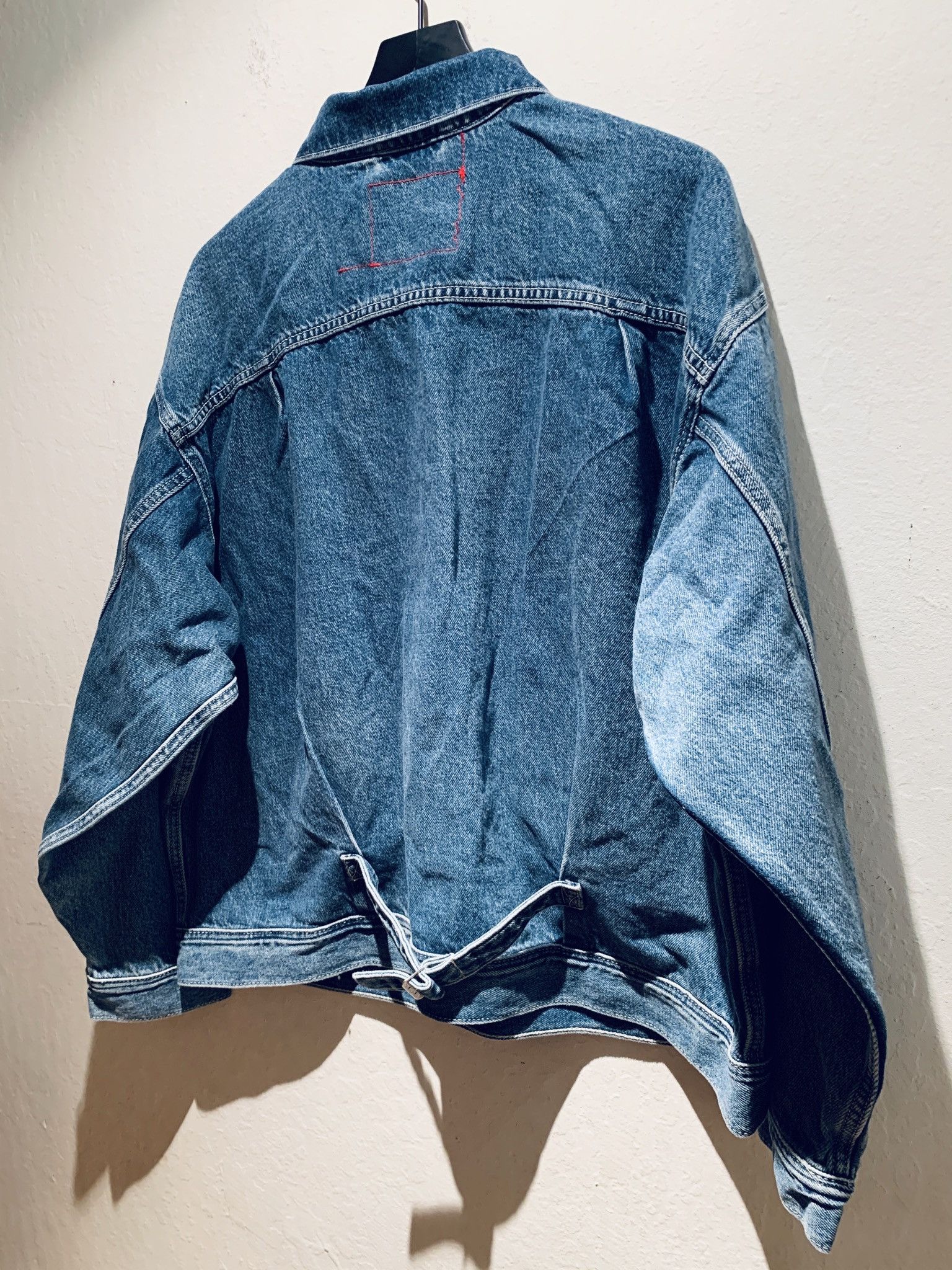 Designer × Levi's × Levi's Vintage Clothing *RARE* Levi’s Red Positively Superior Cargo Denim Jacket XL Size US XL / EU 56 / 4 - 7 Thumbnail