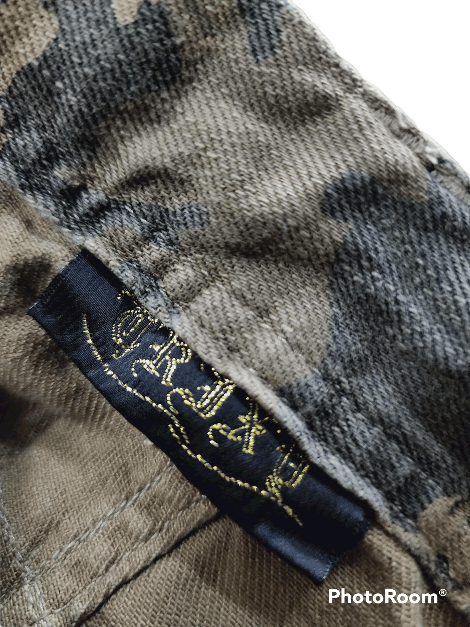Japanese Brand CP161 FLARE Gumu Japan Two Tone Distressed Bondage Pant Size US 31 - 8 Thumbnail