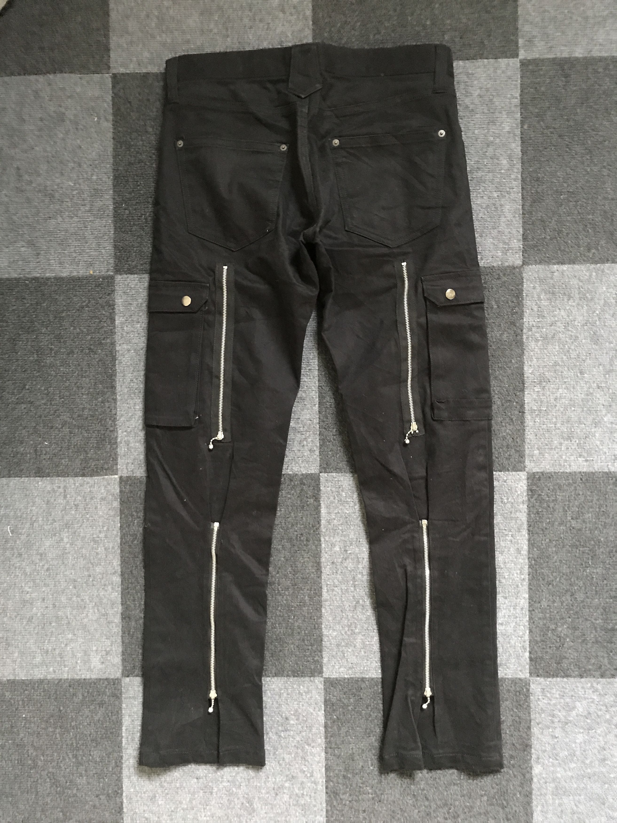 Japanese Brand CP162 ground edge Japan Punk Bondage Zipper Cargo Pant Size US 33 - 13 Thumbnail