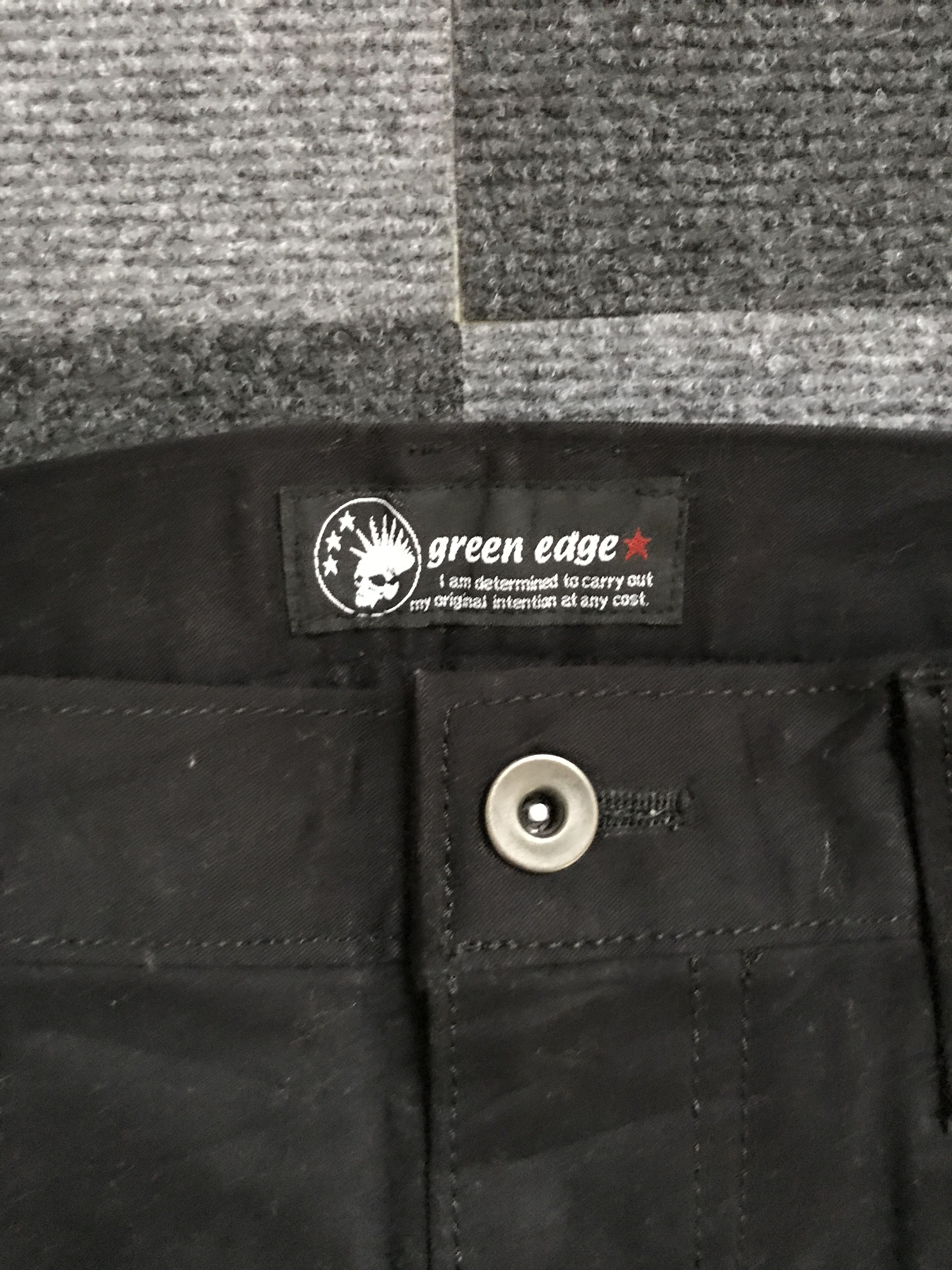 Japanese Brand CP162 ground edge Japan Punk Bondage Zipper Cargo Pant Size US 33 - 9 Thumbnail