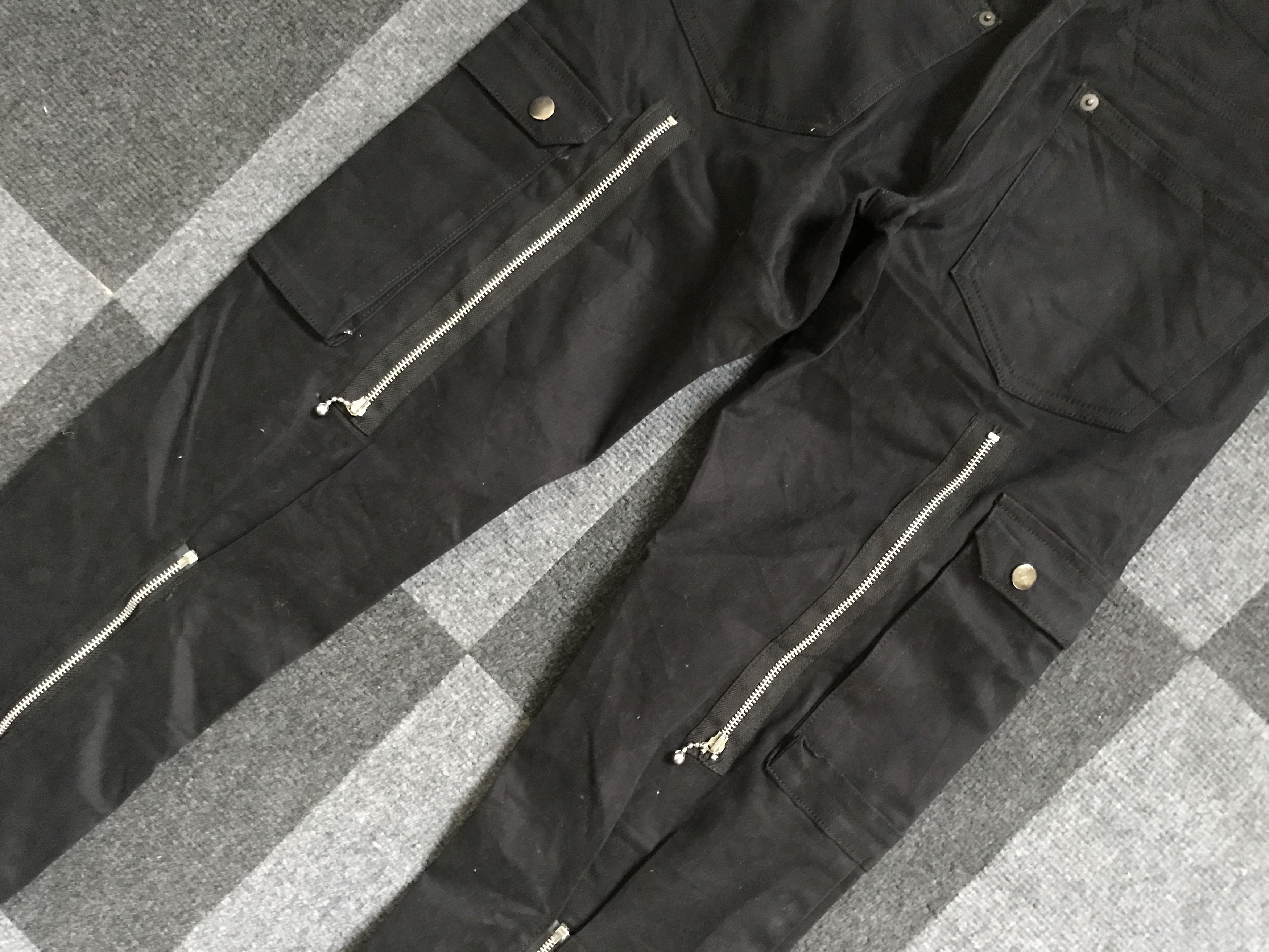 Japanese Brand CP162 ground edge Japan Punk Bondage Zipper Cargo Pant Size US 33 - 15 Thumbnail