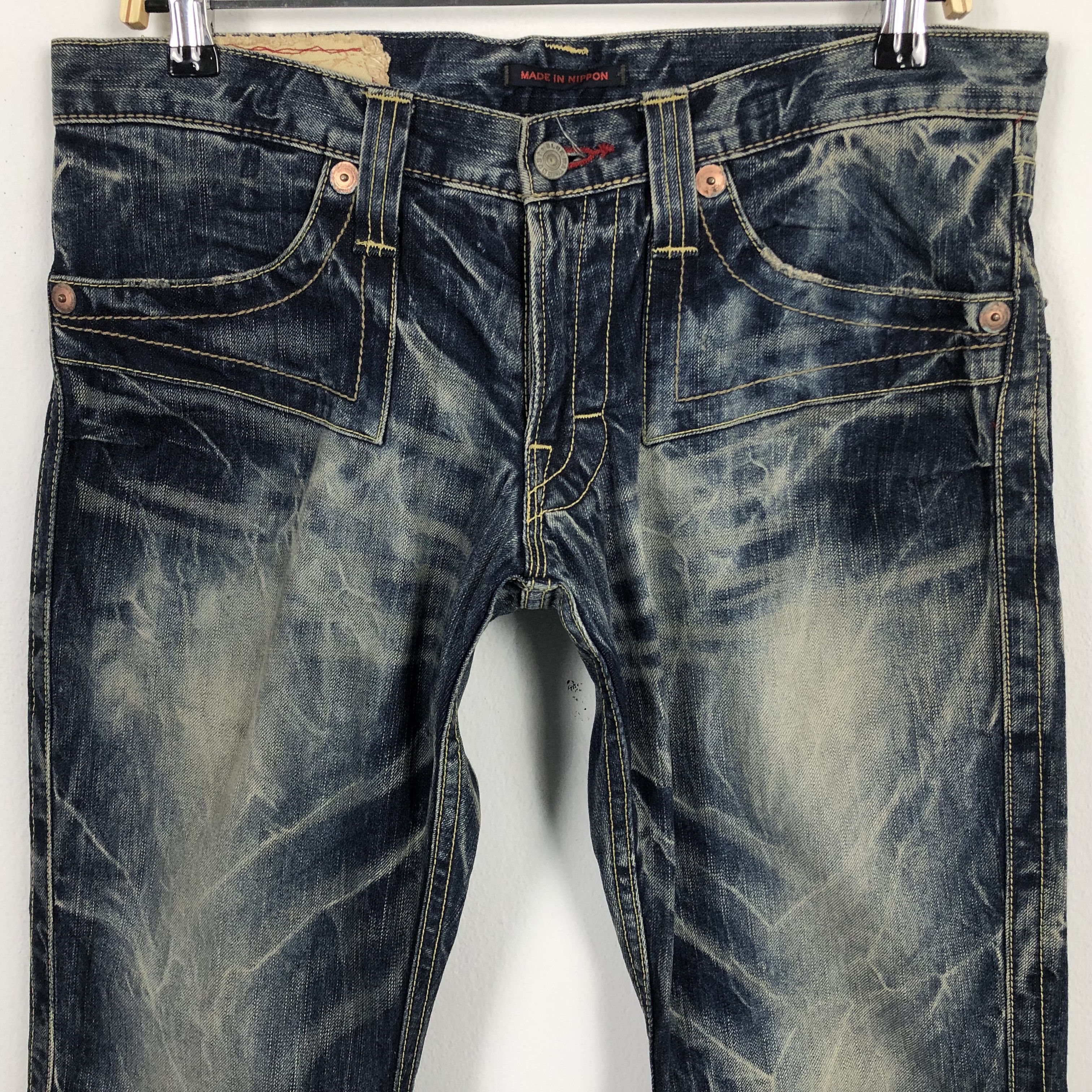 Japanese Brand × Vintage Vintage Japanese Jeans Tie Dye Style Denim Size US 34 / EU 50 - 2 Thumbnail