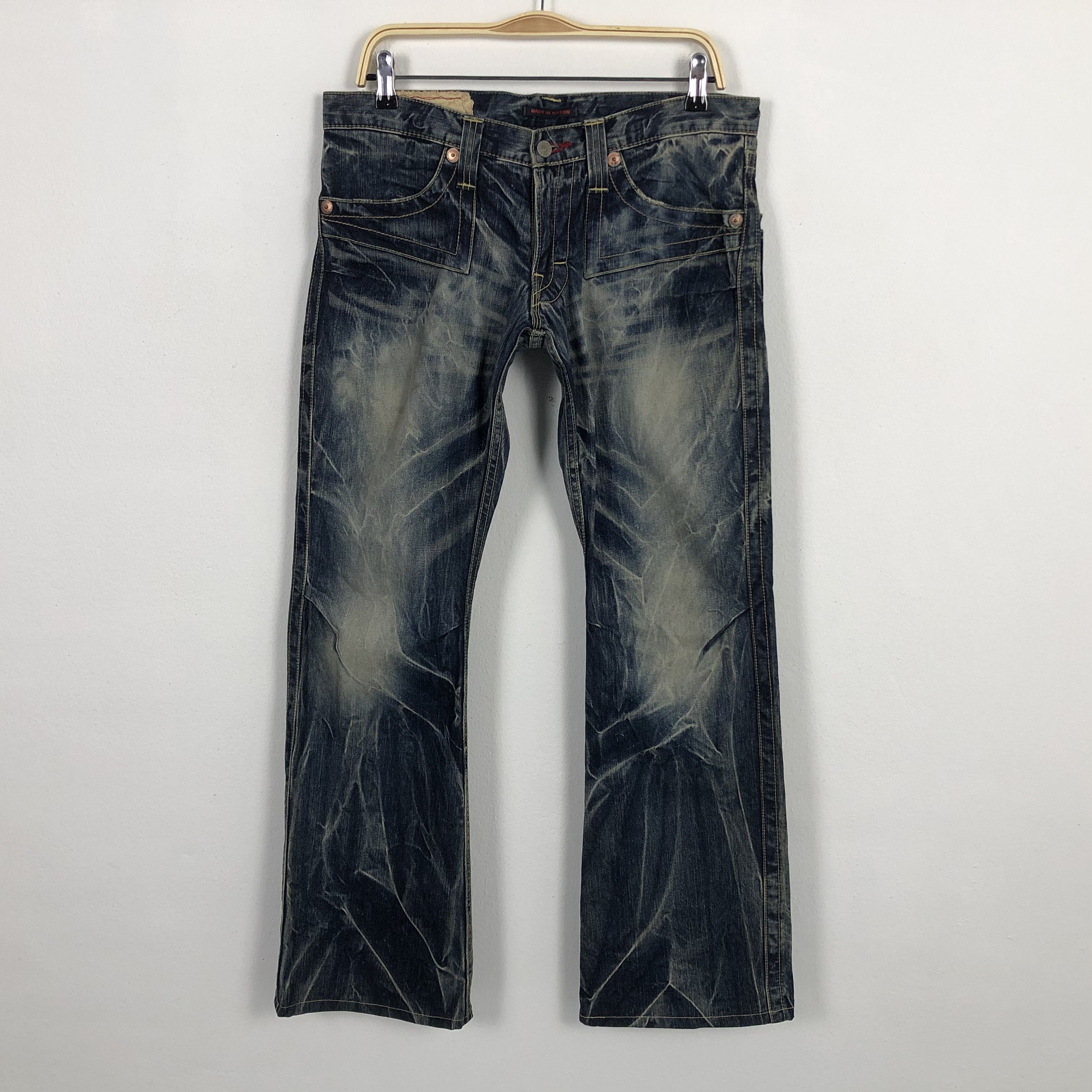Japanese Brand × Vintage Vintage Japanese Jeans Tie Dye Style Denim Size US 34 / EU 50 - 1 Thumbnail
