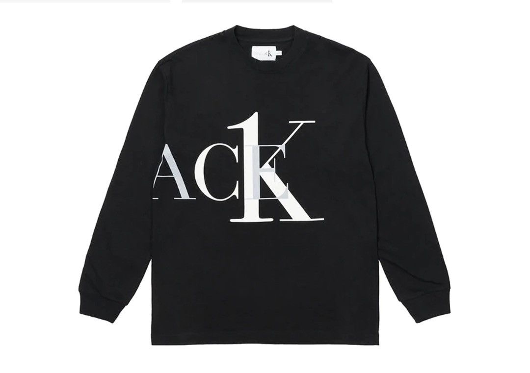 Hype × Streetwear × Supreme CK1 PALACE LONGSLEEVE BLACK - X-Large 