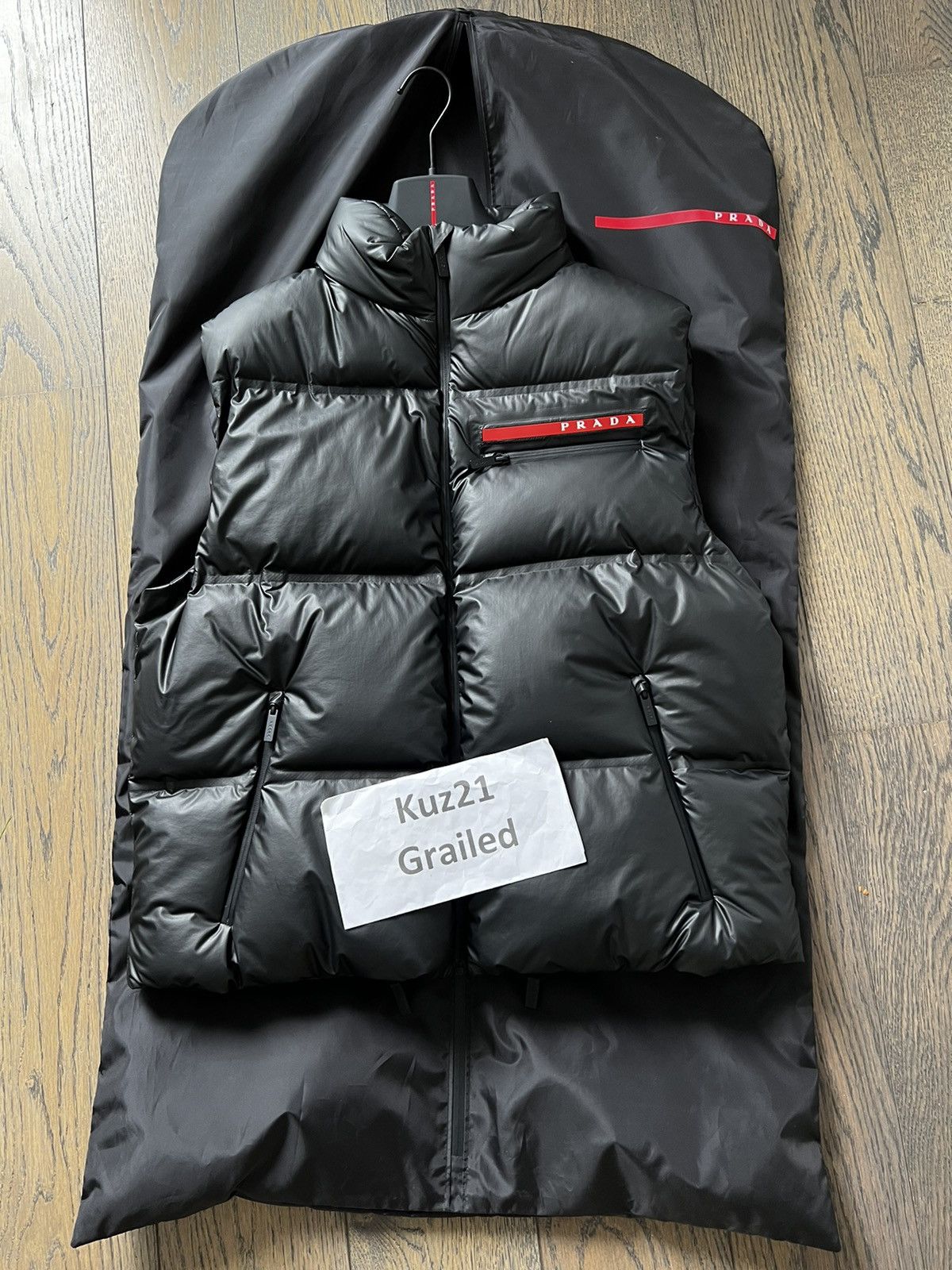 Prada Prada Linea Rossa Light Nylon down vest | Grailed Prada Prada Linea Rossa Light Nylon down vest | Grailed