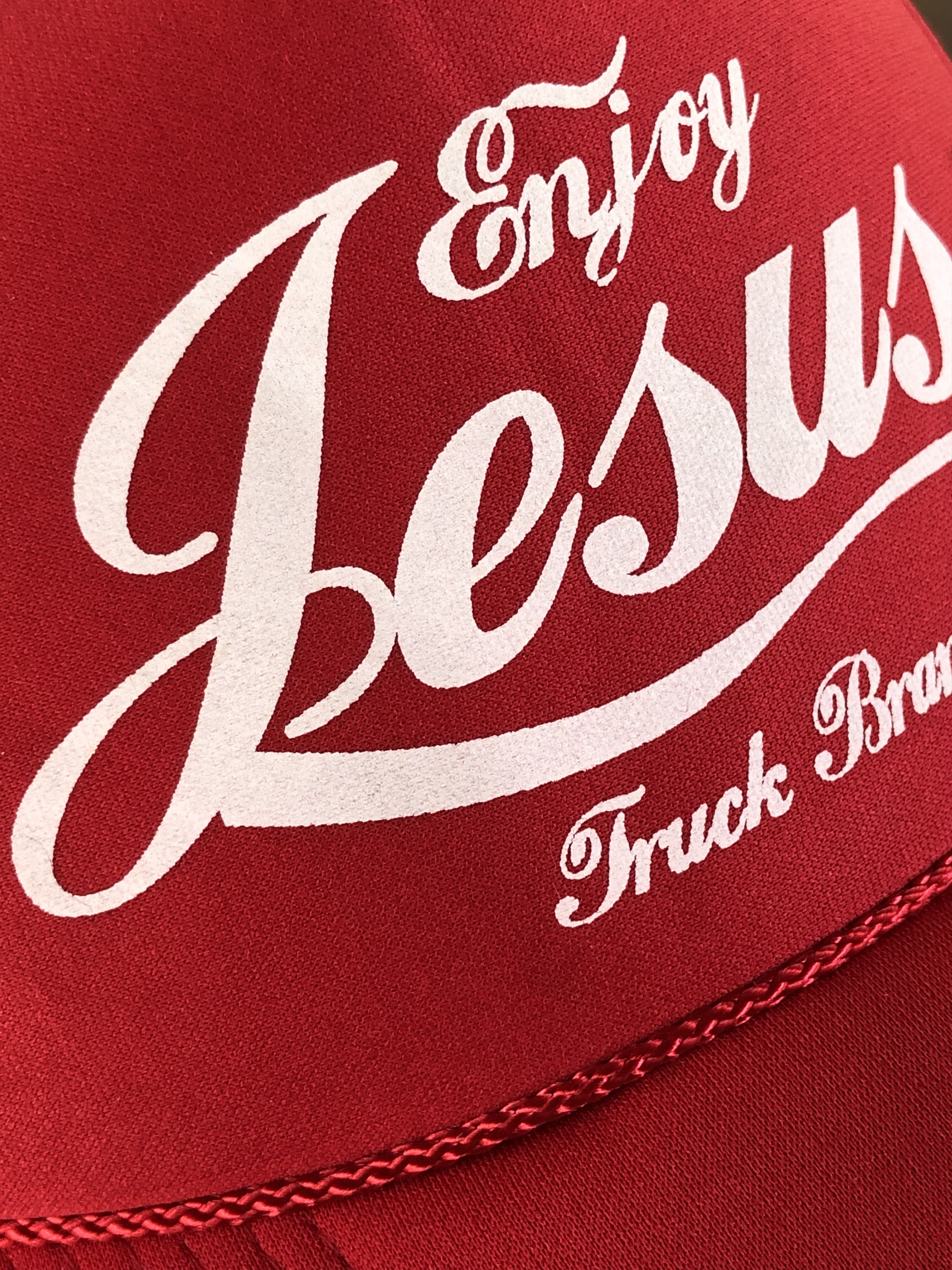 Coca Cola × Vintage RARE🔥VINTAGE 90’S ENJOY JESUS COKE PARODY OTTO TRUCKER Size ONE SIZE - 3 Thumbnail